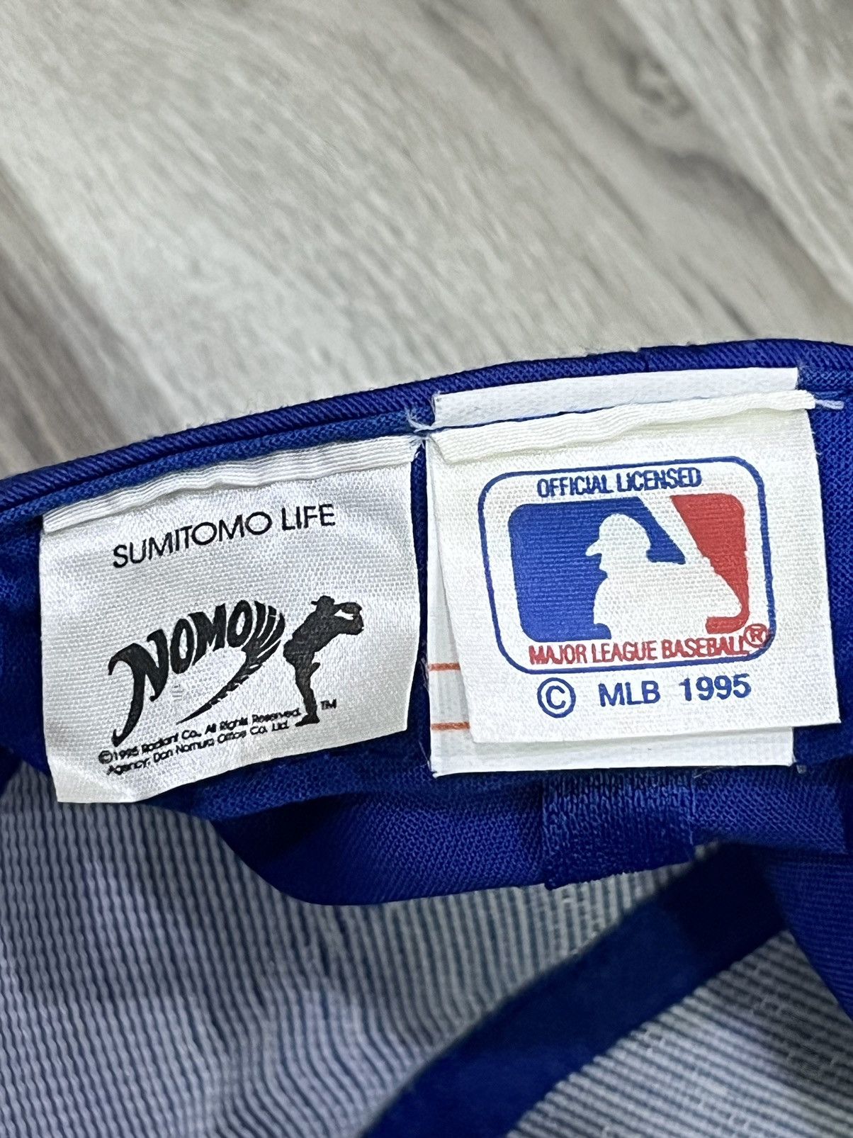 MLB 🔥VERY RARE🔥Vintage 90’s MLB DODGERS HIDEO NOMO Nissin Hat Size ONE SIZE - 11 Thumbnail