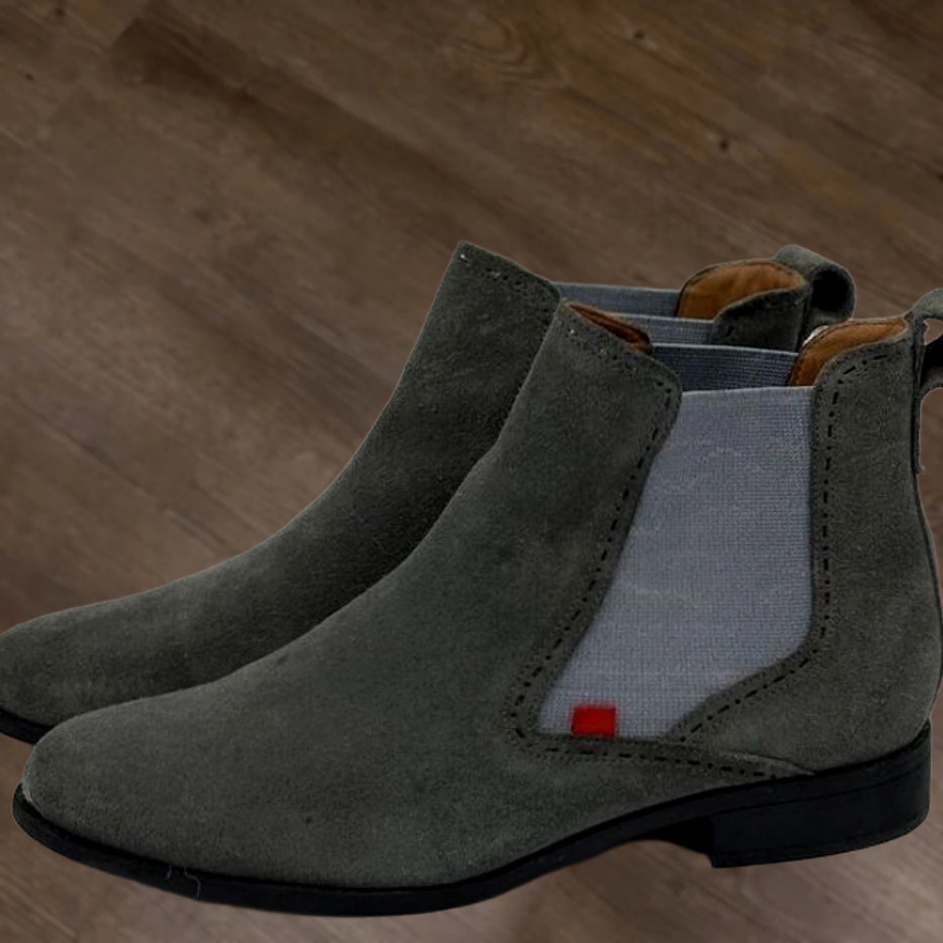 Joseph Marc Joseph Chelsea Boots Suede Leather Womens 10.5 Grey Ankle Pull On Boots Womens Mens? Size US 11 / IT 41 - 1 Thumbnail