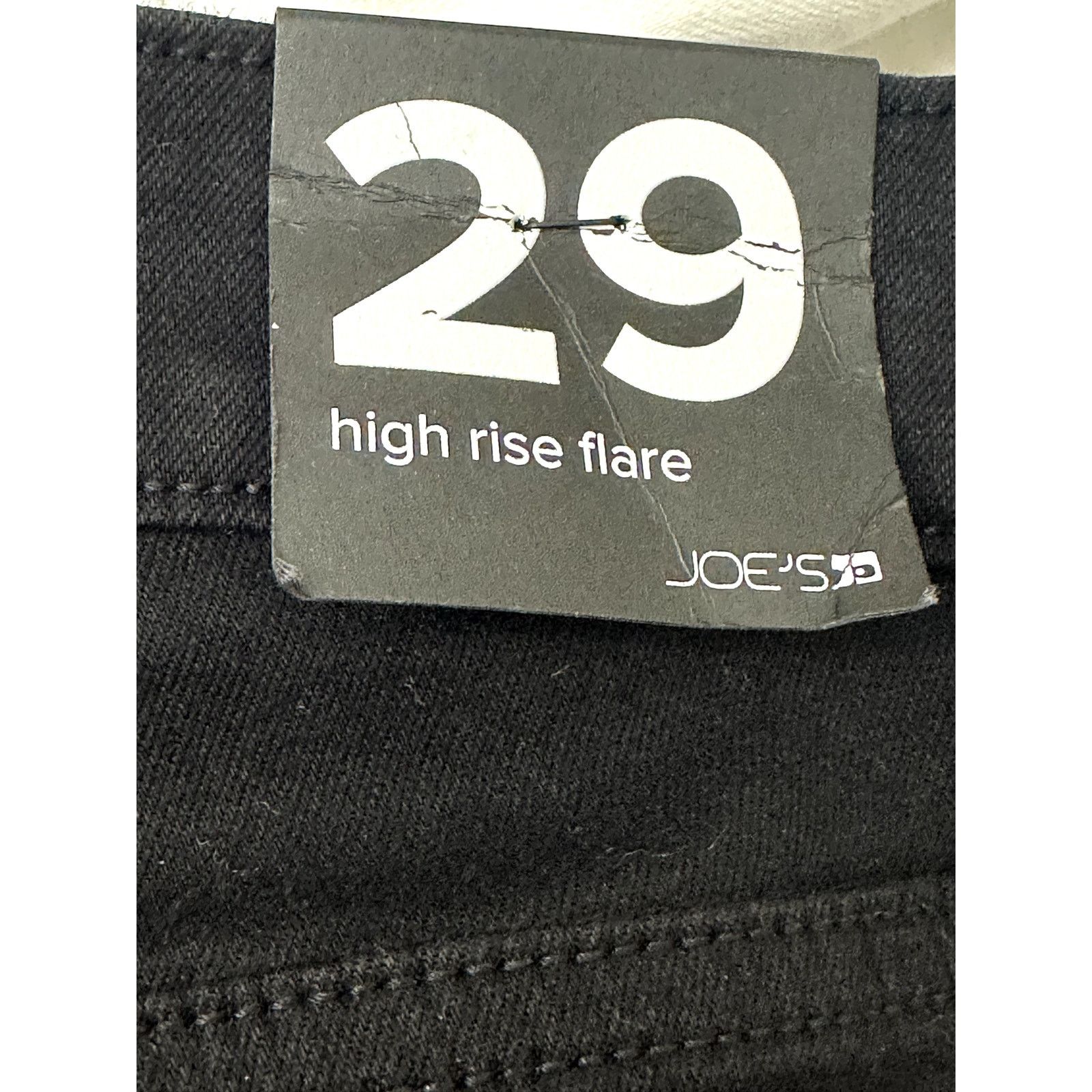 Joe's Joes Jeans High Rise Flare Jeans Denim Black Women's 29 NWT Size 29" - 8 Thumbnail