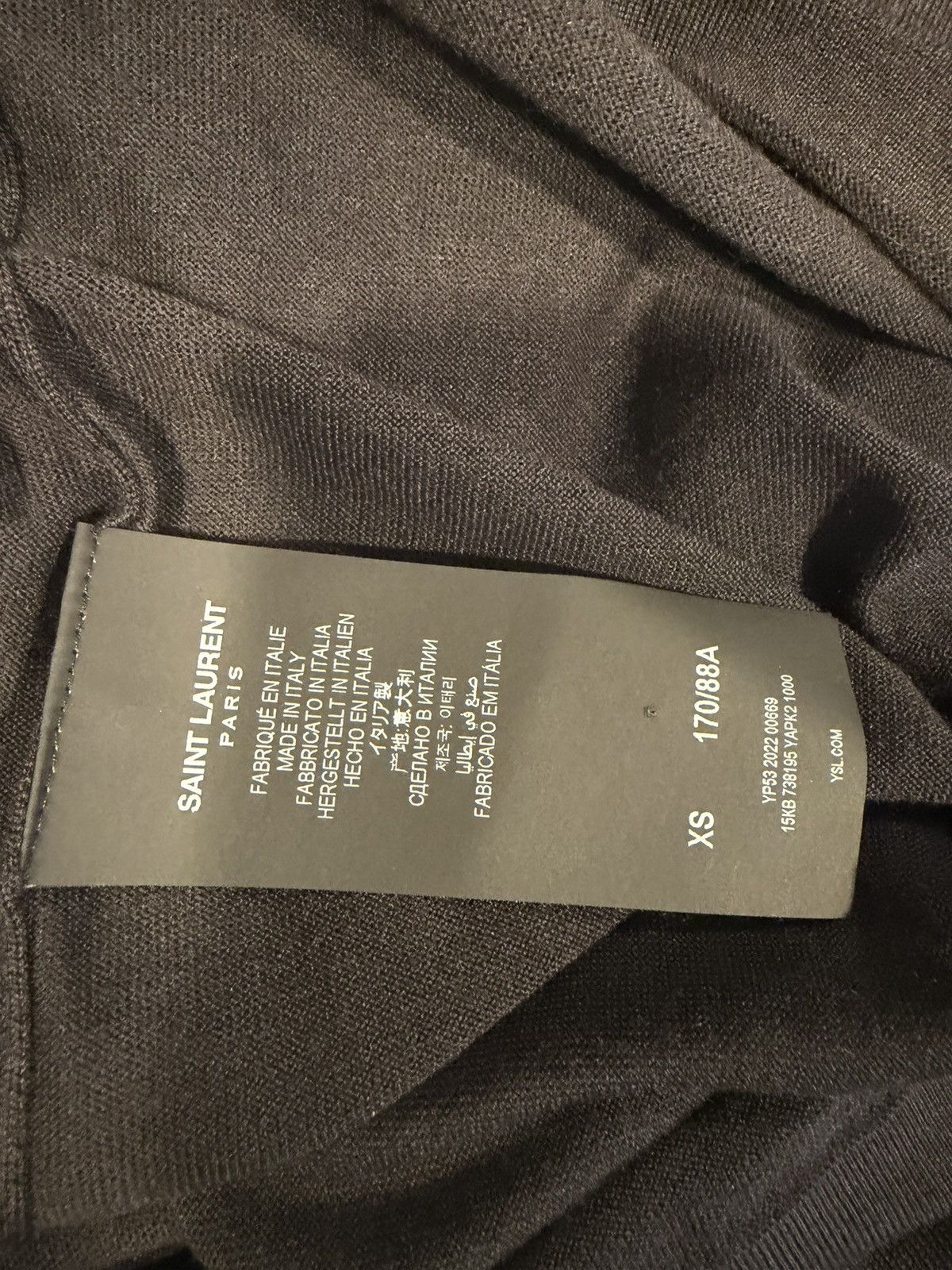 Saint Laurent Paris Saint laurent silk blend t shirt. XS $1290 Size US XS / EU 42 / 0 - 2 Thumbnail