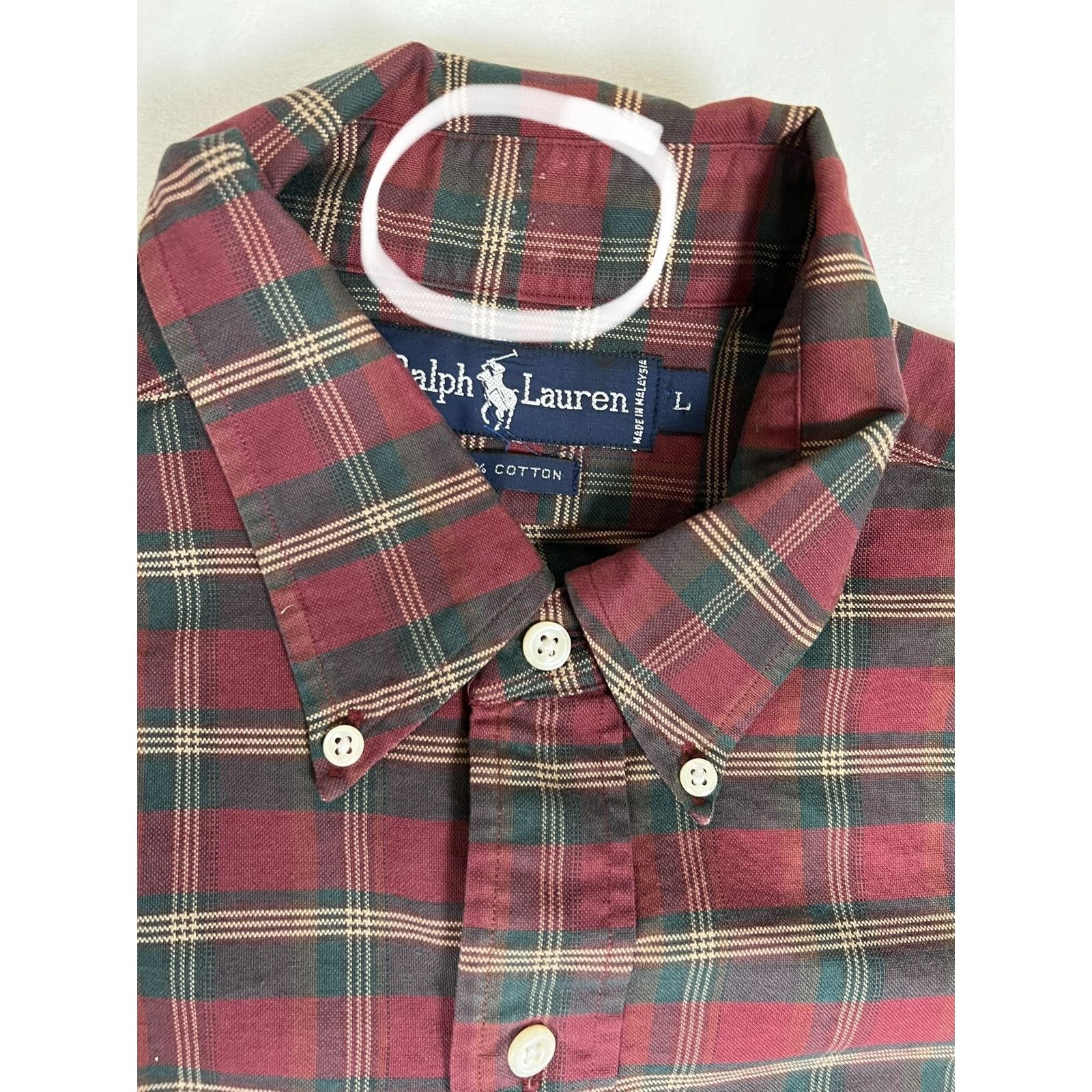 Polo Ralph Lauren Ralph Lauren Button Up Plaid Long Sleeve Shirt Red Green Tan Size US XXL / EU 58 / 5 - 5 Thumbnail