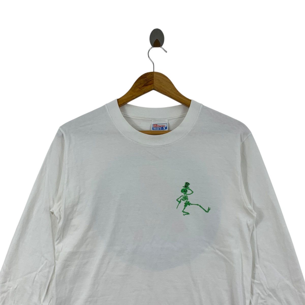 Grateful Dead Vintage 1997 GRATEFUL DEAD ANRAKUSHI Logo Print White Shirt Size US S / EU 44-46 / 1 - 4 Thumbnail
