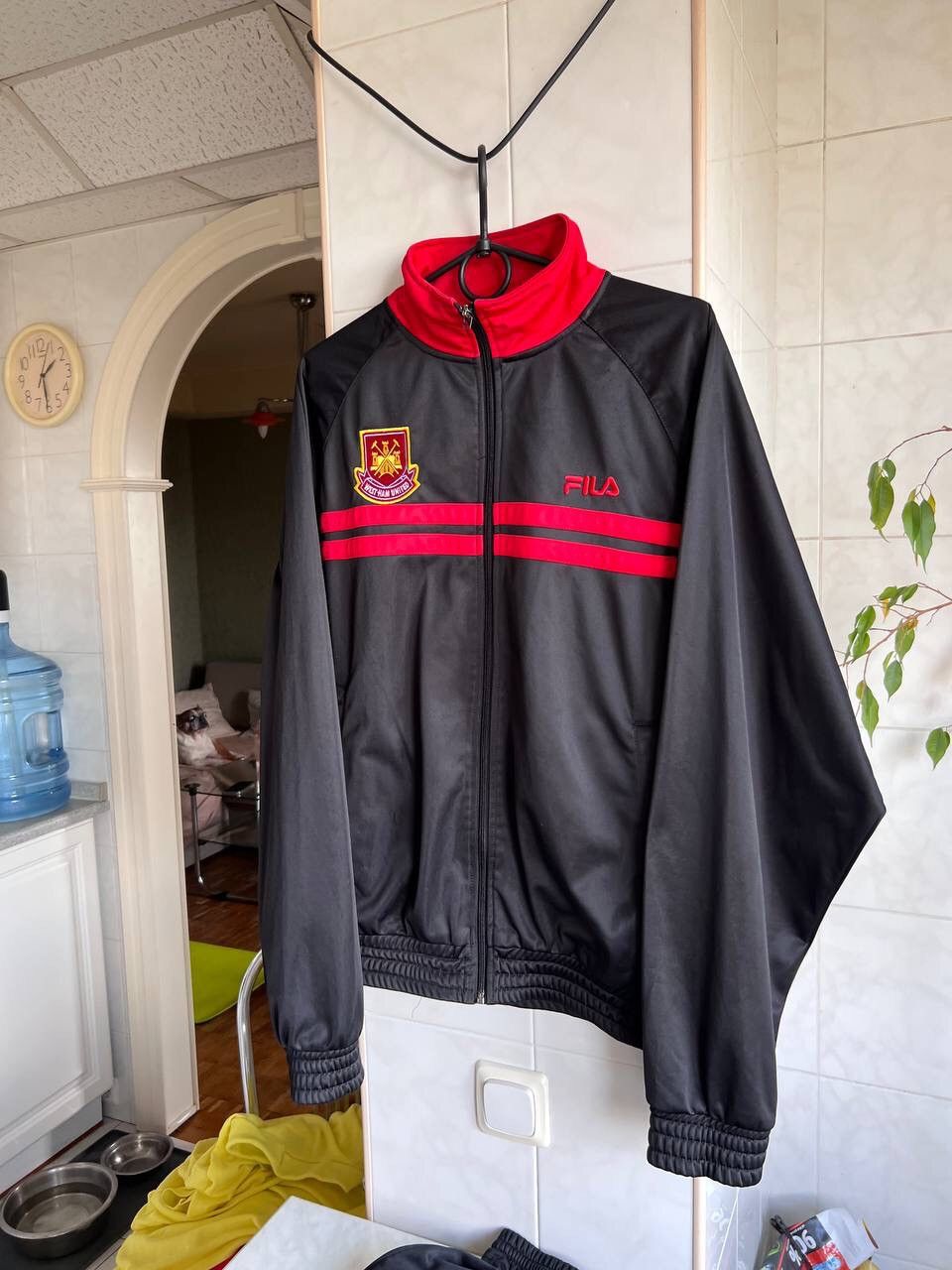 Fila Vintage Fila West Ham United Zip Hoodie Jacket Football Size US L / EU 52-54 / 3 - 8 Thumbnail