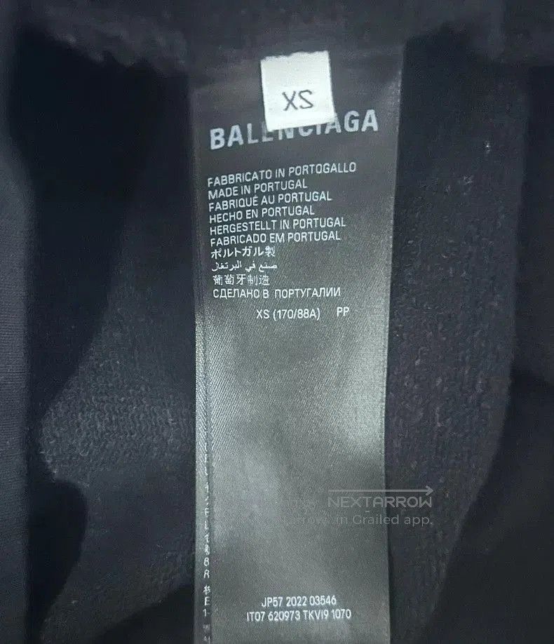 Balenciaga Balenciaga SS23 Black Embroidered Hoodie. Size US XS / EU 42 / 0 - 3 Thumbnail