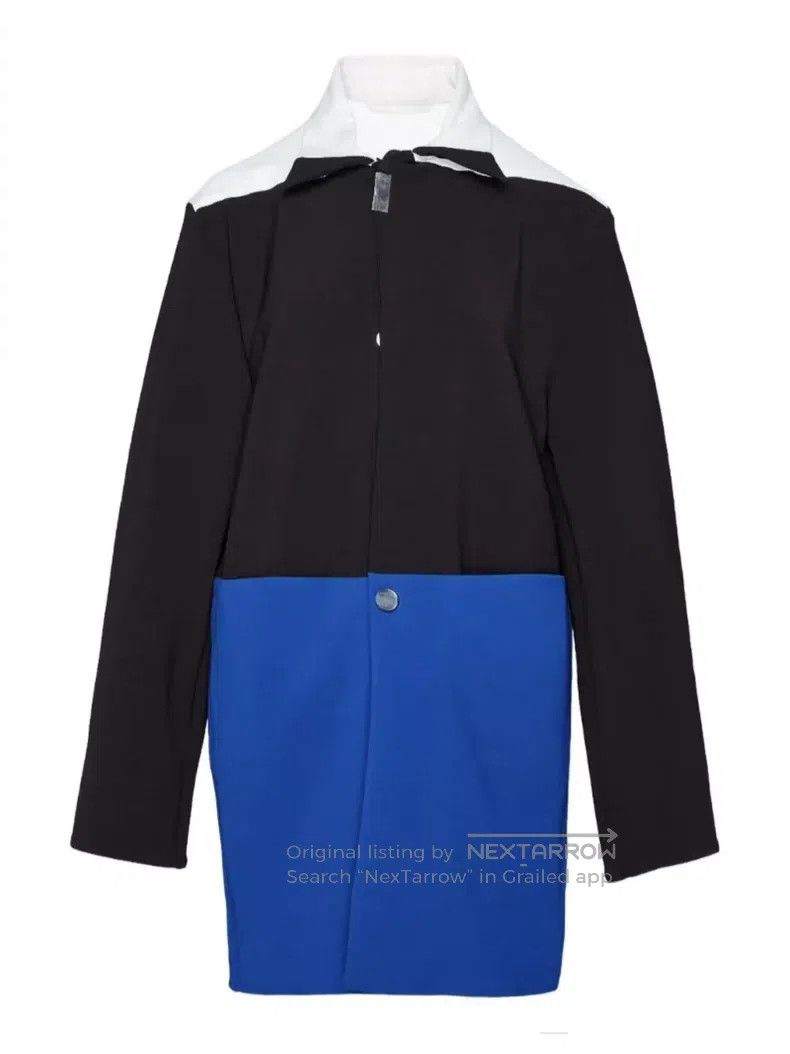 Raf Simons AW04-05 “Waves” asymmetrical-zip rider jacket