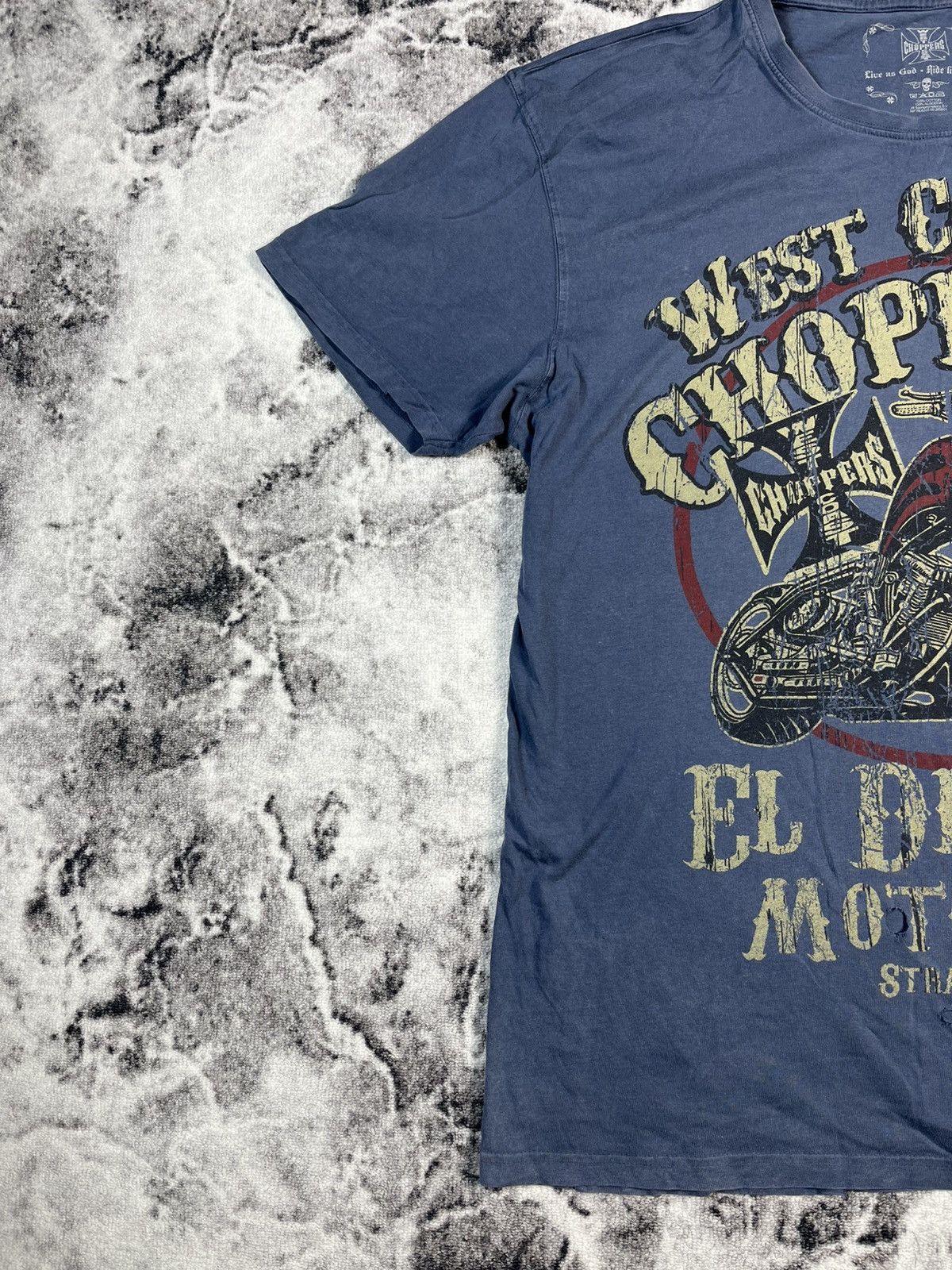 West Coast Choppers West Coast Choppers El Diablo Distressed Biker Graphic Tee Size US XXL / EU 58 / 5 - 2 Thumbnail