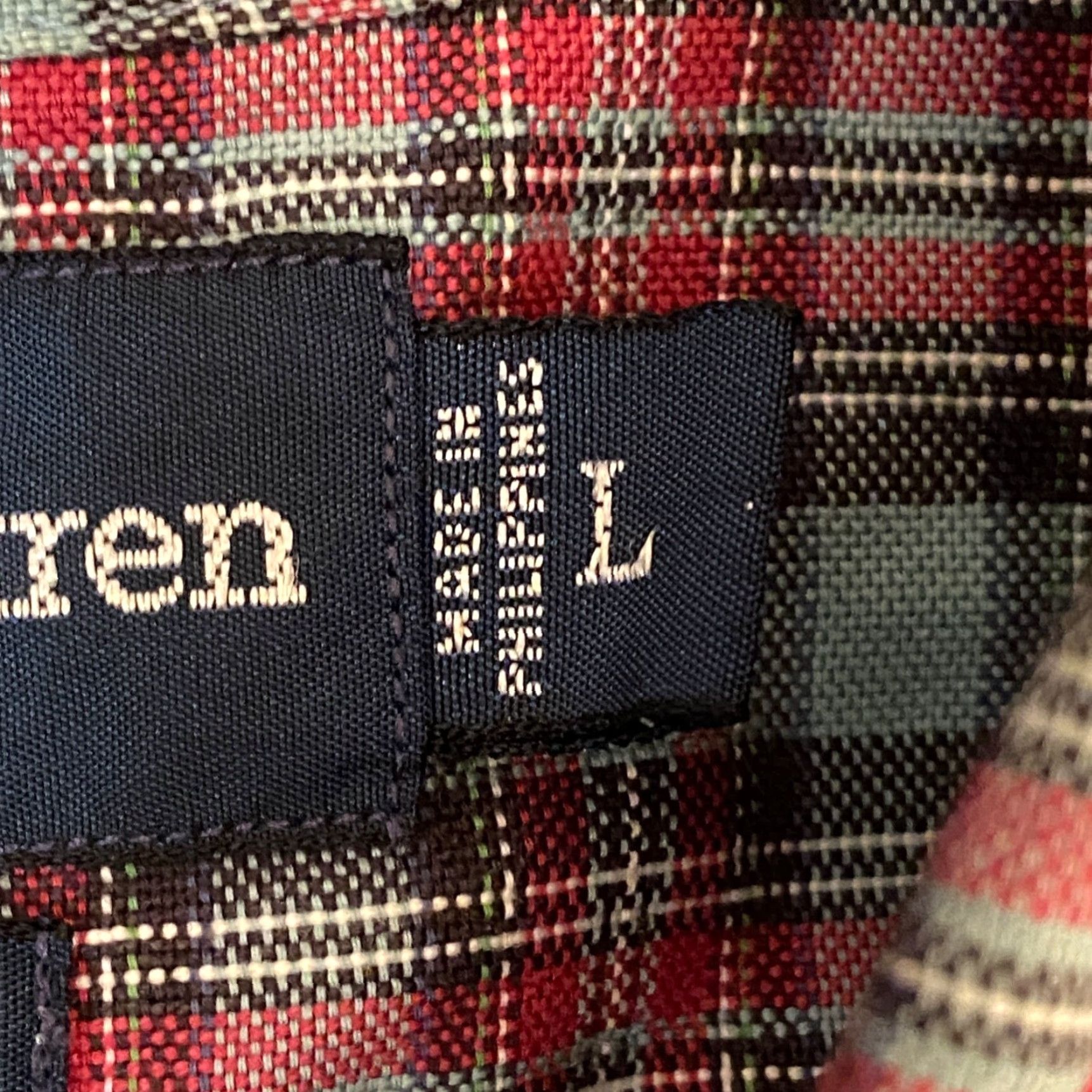 Ralph Lauren Ralph Lauren Button-Down Shirt Long Sleeve Plaid Cotton Red Men L Size US L / EU 52-54 / 3 - 4 Thumbnail
