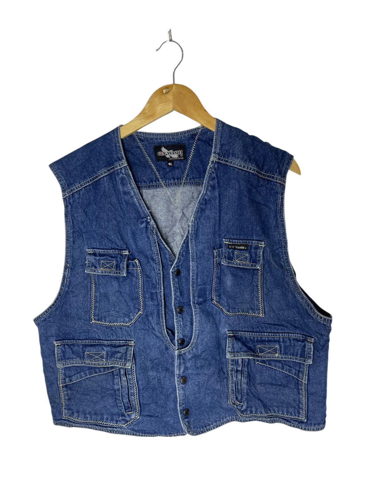 Japanese Brand Vintage Streetwear Summer Outfit Gear Vest Size US M / EU 48-50 / 2 - 1 Thumbnail