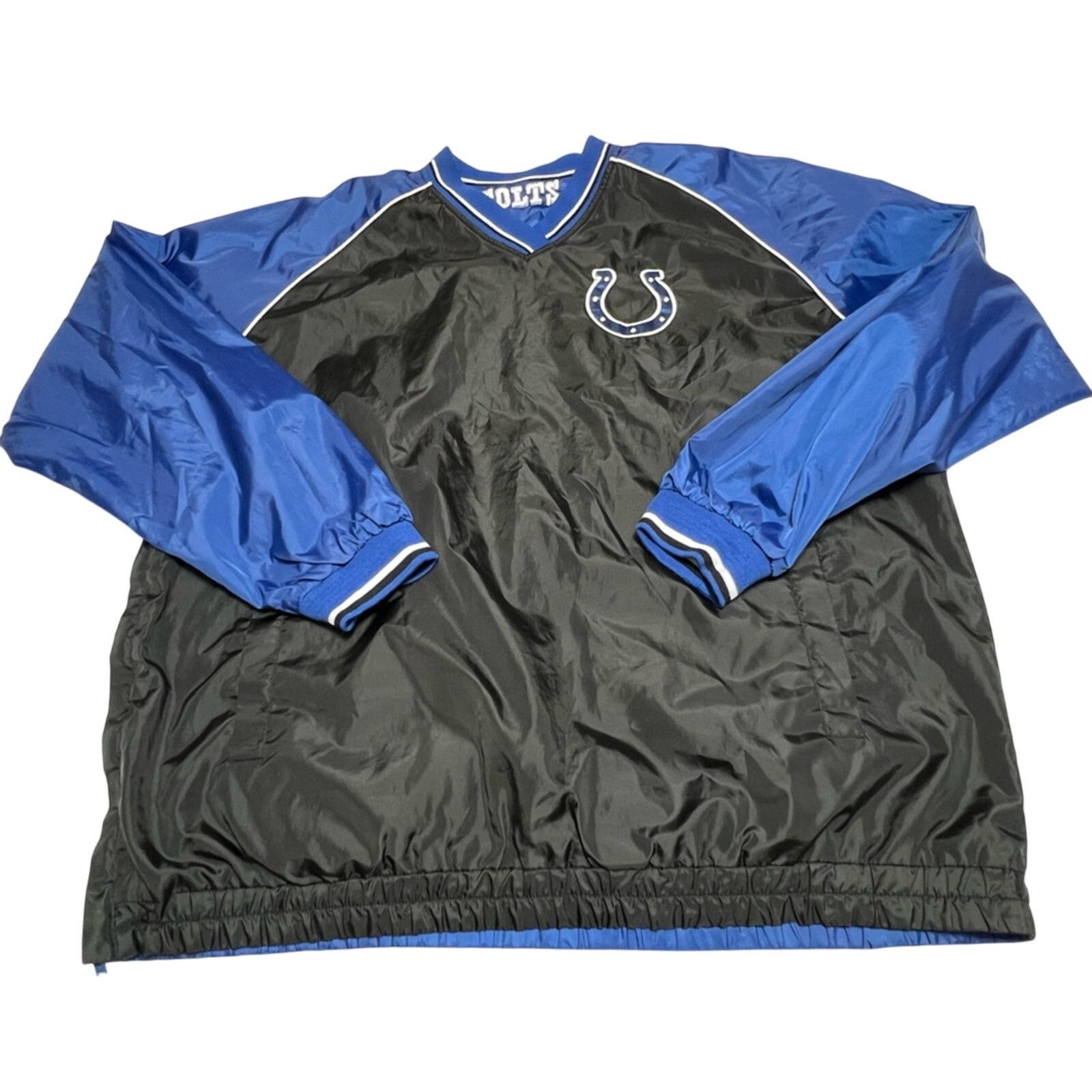 NFL Indianapolis Colts Pullover Jacket Mens Reversible XL EUC Size US XL / EU 56 / 4 - 2 Thumbnail