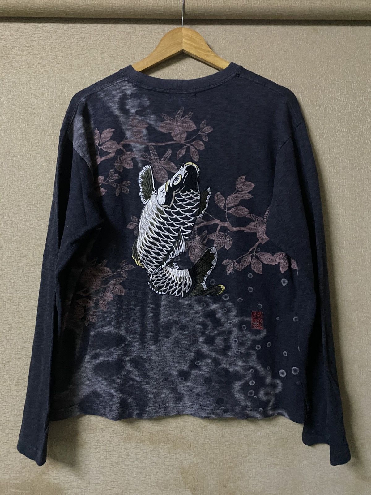 Hysteric Glamour Rare💥 KARAKURI TAMASHI Koi Fish Scale Longsleeve Emberoidery Size US L / EU 52-54 / 3 - 1 Thumbnail