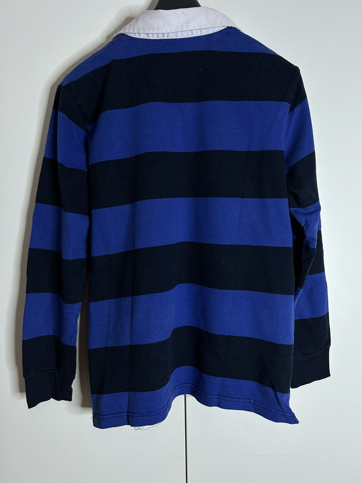 Polo Ralph Lauren × Ralph Lauren × Vintage Vintage 90s Polo Striped Boxy Rugby Polo Long Sleeve Shirt Size US XL / EU 56 / 4 - 6 Thumbnail