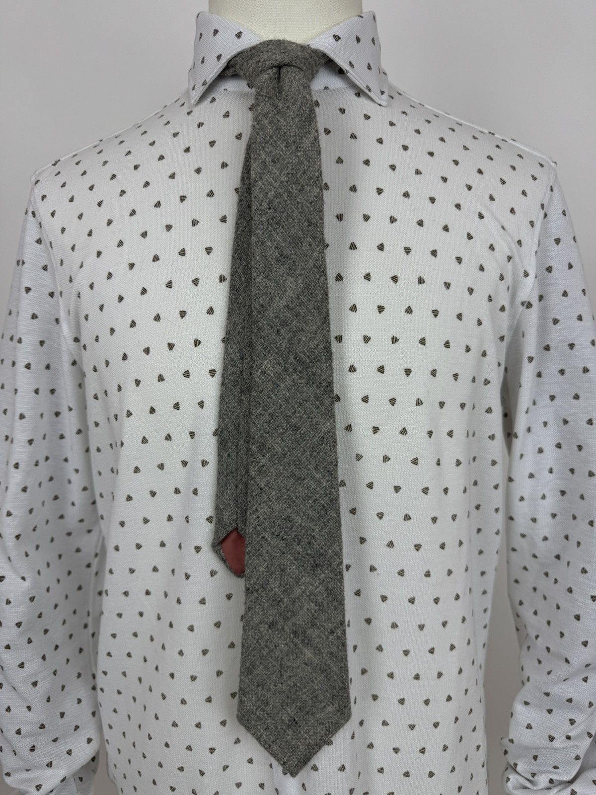 Other Theros Vintage wool ties gray tie knitted made in Wales Size ONE SIZE - 1 Thumbnail