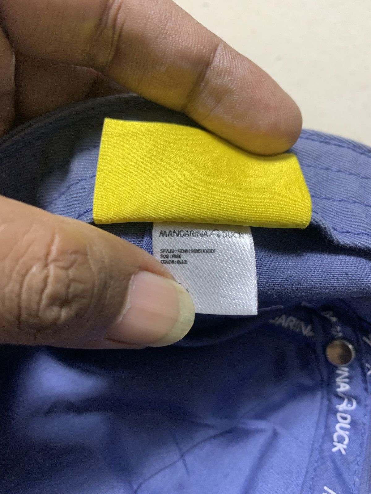 Mandarina Duck Mandarina Duck Baseball Cap Blue Size ONE SIZE - 8 Thumbnail