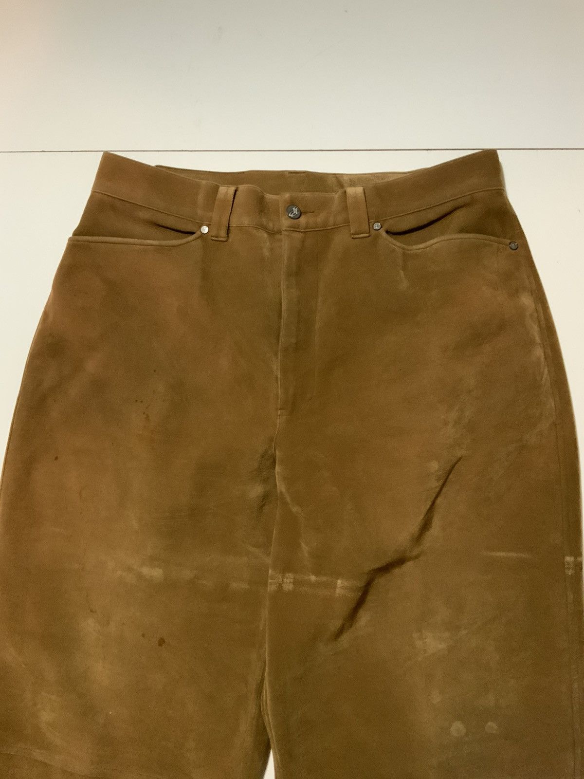Pelle Pelle × Vintage 90s Y2K 2000s Pelle Pelle City Slicker Faux Leather Pants Size US 36 / EU 52 - 5 Thumbnail