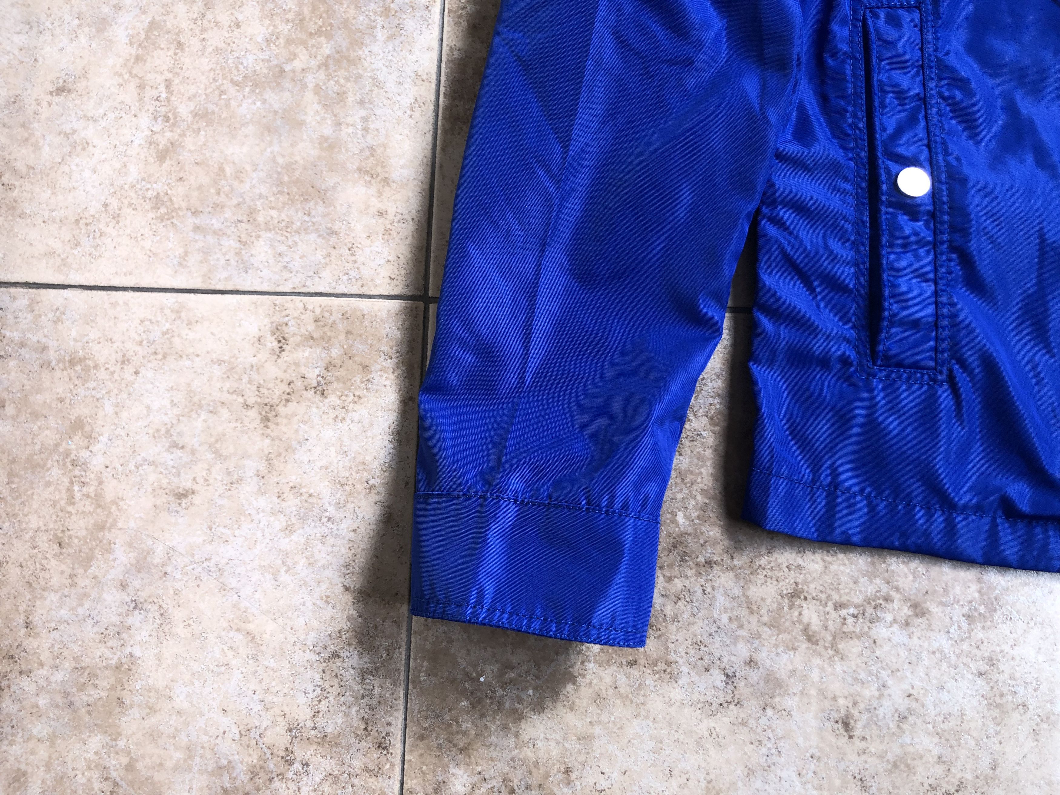 Moncler Moncler Big Logo Blue Lightweight Jacket Size 3 Size US L / EU 52-54 / 3 - 5 Thumbnail