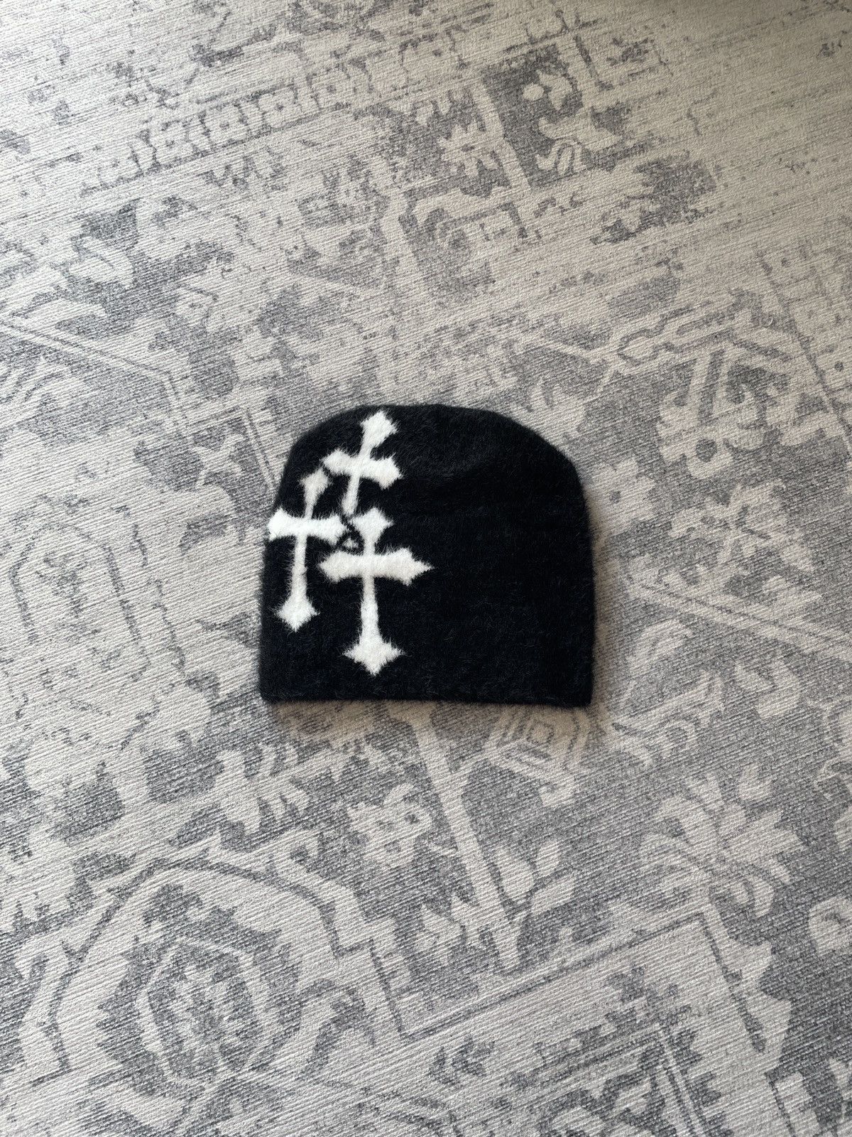 Vintage Vintage Iron Cross Beanie Hat Japanese Avant Garde Archival Size ONE SIZE - 1 Thumbnail