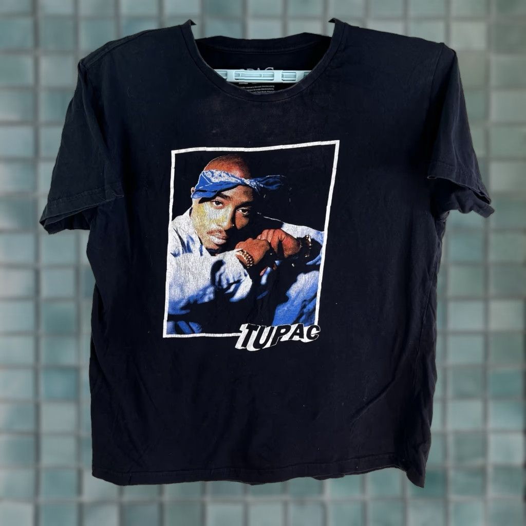 Bravado Bravado 2Pac Tupac T-Shirt Mens L Black Graphic Print 90s Hip Hop Size US L / EU 52-54 / 3 - 1 Thumbnail