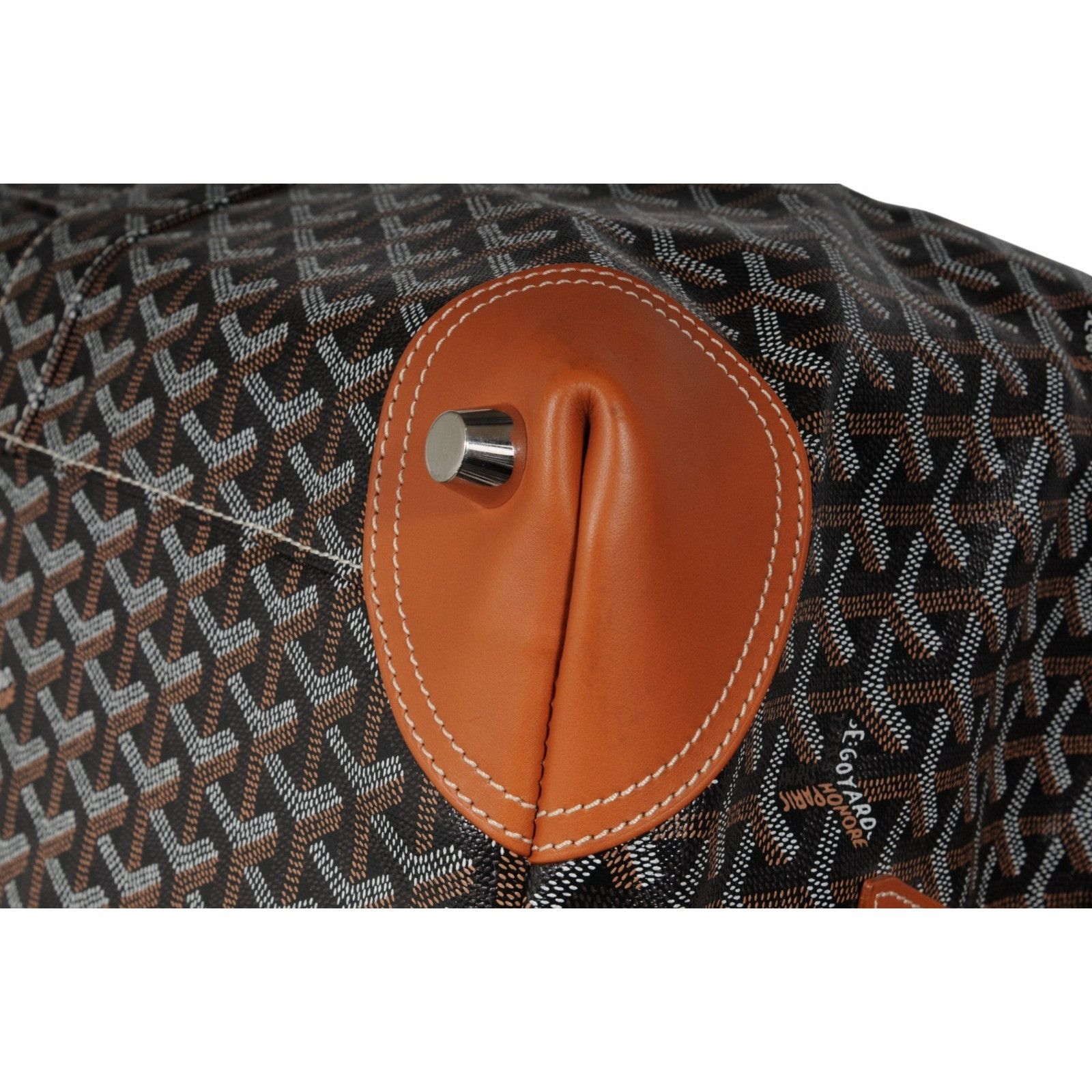 Goyard Boeing 55 Duffle Bag Brown Black Travel Carry On Week Size ONE SIZE - 14 Thumbnail