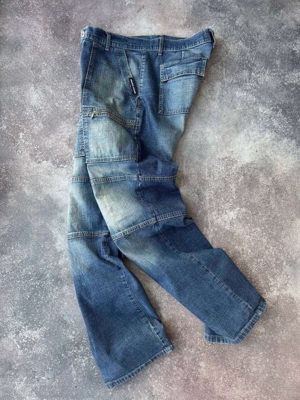 20471120 × If Six Was Nine × Japanese Brand Amazing Vintage Cargo Washed Denim Jeans Y2K Size US 33 - 1 Thumbnail