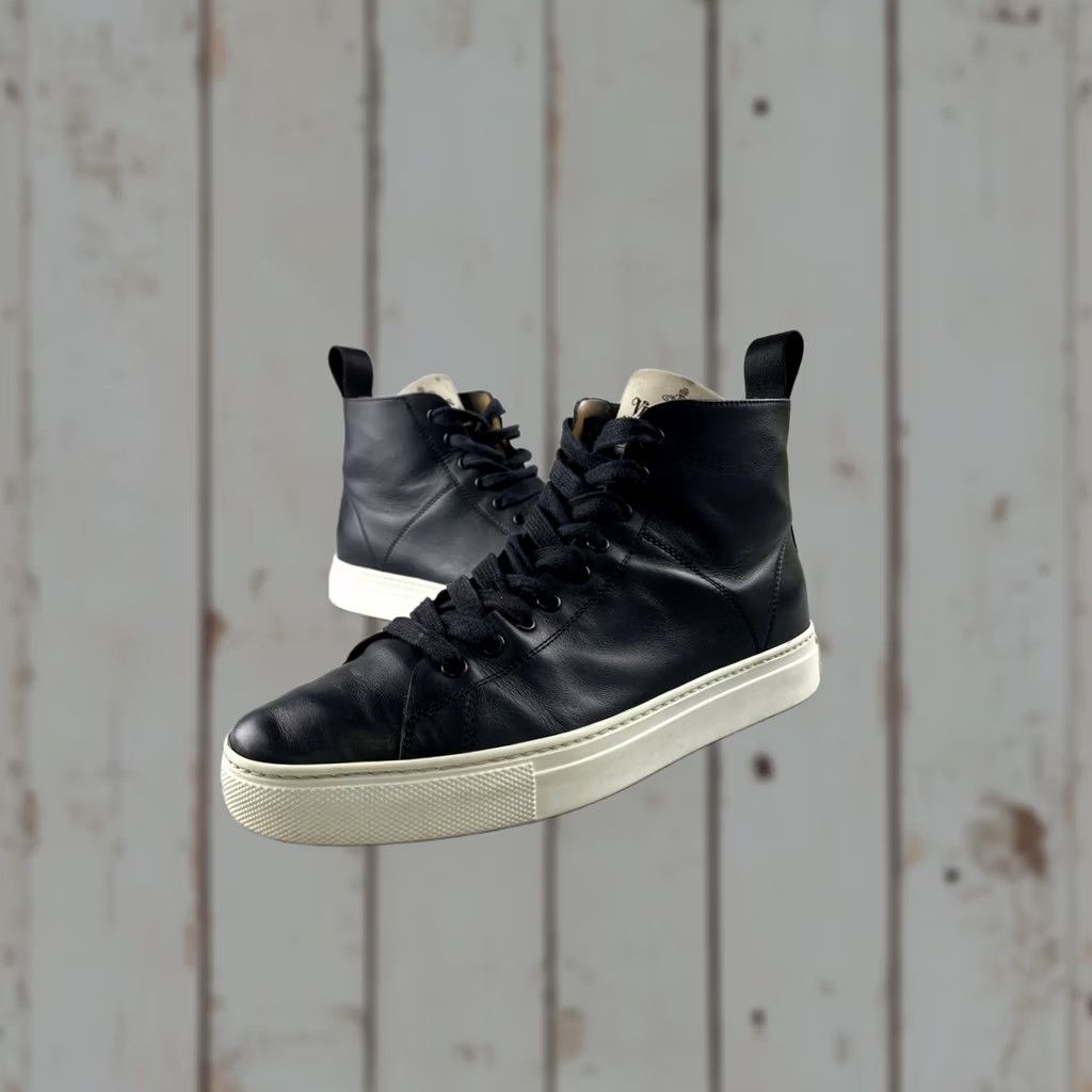 Vivienne Westwood Vivienne Westwood Leather Sneakers Men Size 40 Black Size US 10 / EU 43 - 1 Thumbnail