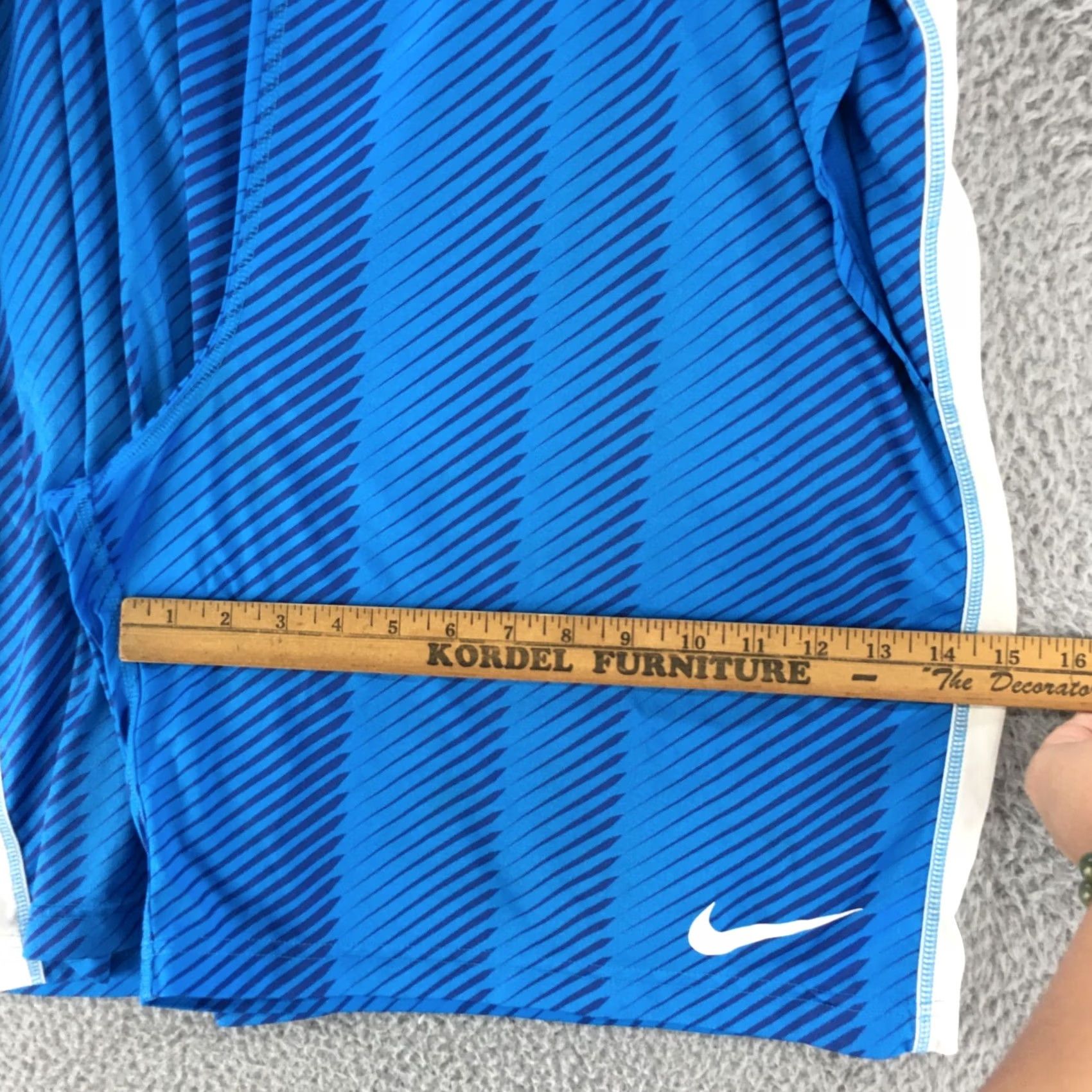 Nike Nike Sports Sweat Shorts Mens XL Blue High Rise Pull On Elastic Waist Pockets Size US 36 / EU 52 - 5 Thumbnail