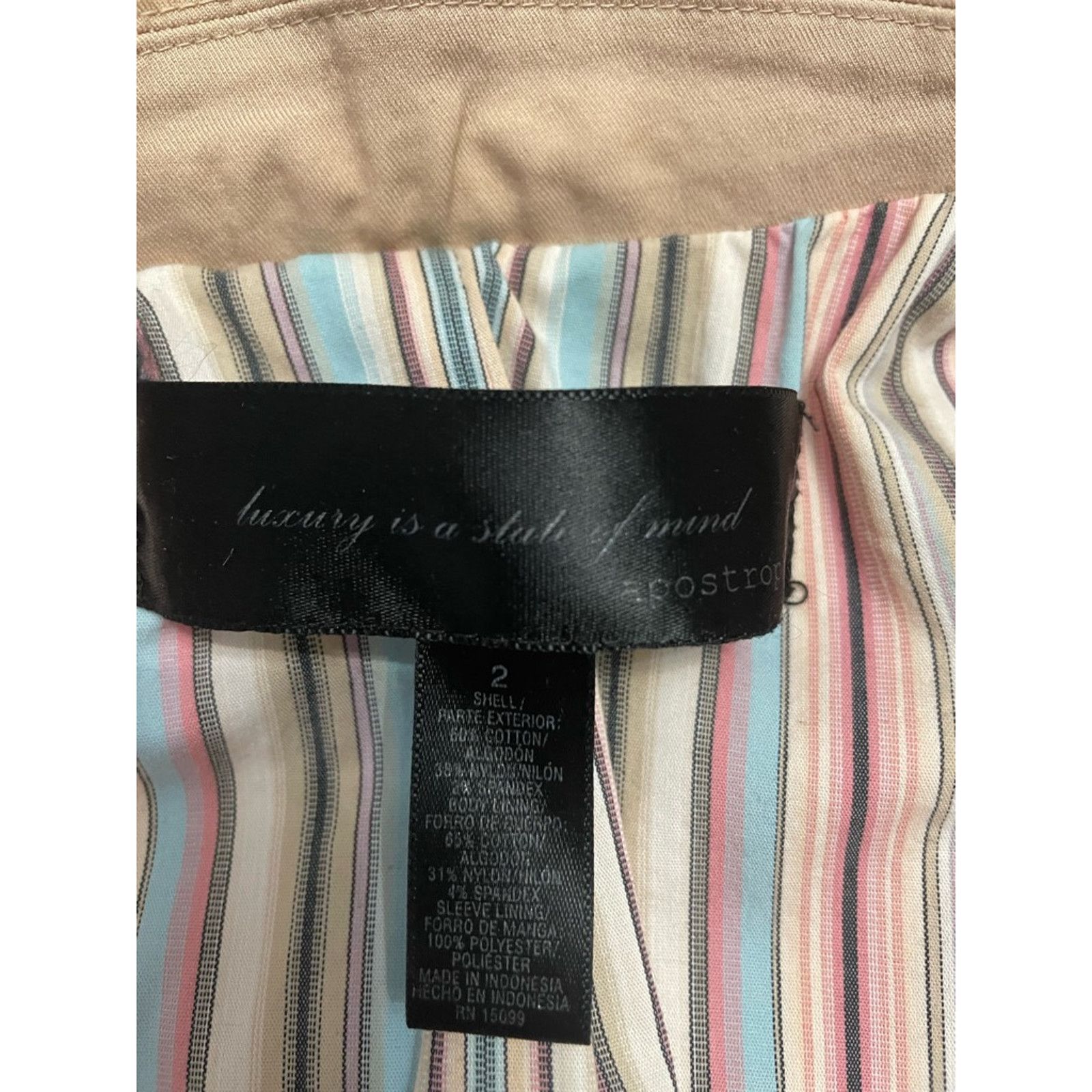 Other Apostrophe Classic Jacket Flap Pockets Button Front Beige 2 Size XS / US 0-2 / IT 36-38 - 7 Thumbnail