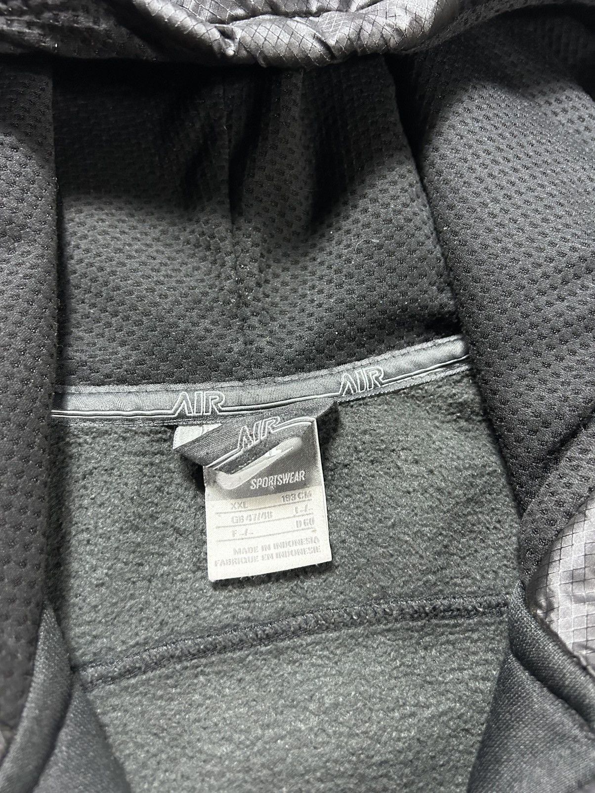 Nike × Vintage Nike AIR Vintage Y2K track jacket nylon zip hoodie Size US XXL / EU 58 / 5 - 5 Thumbnail
