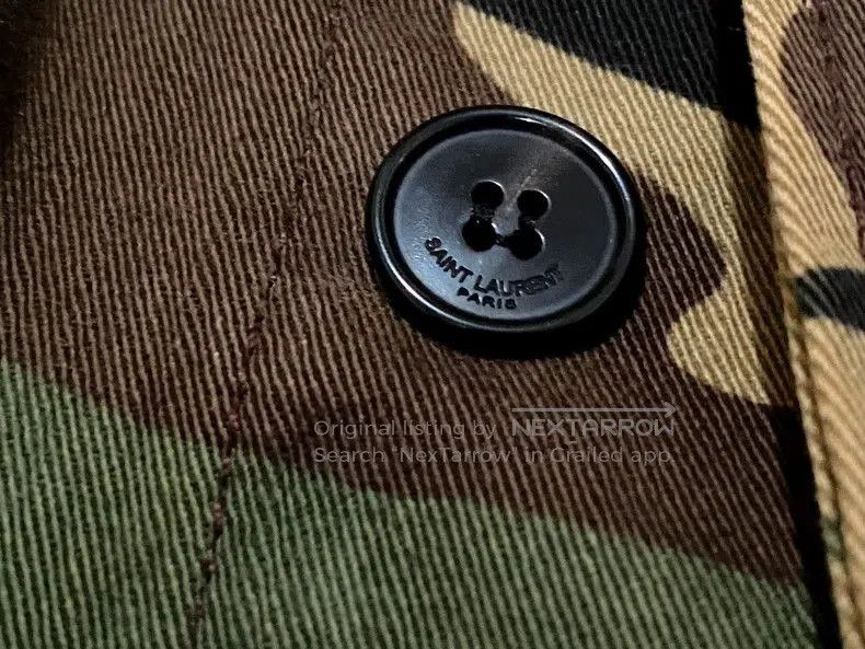 Saint Laurent Paris YSL SLP Distressed Camo Astronaut Jacket. Size US L / EU 52-54 / 3 - 6 Thumbnail