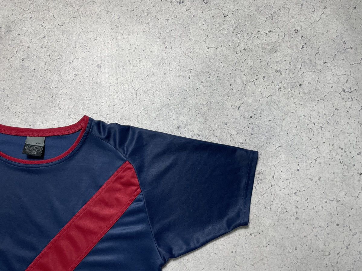Nike × Vintage Vintage T-Shirt Nike Swoosh Drill Y2K Hype Size US S / EU 44-46 / 1 - 5 Thumbnail