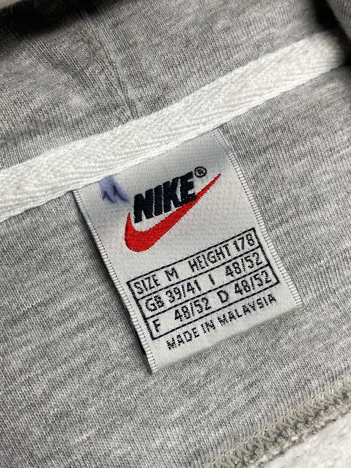 Nike 🔥 VINTAGE 90s NIKE HOODIE TWO-TONE JAPAN STYLE SWOOSH Size US M / EU 48-50 / 2 - 12 Thumbnail