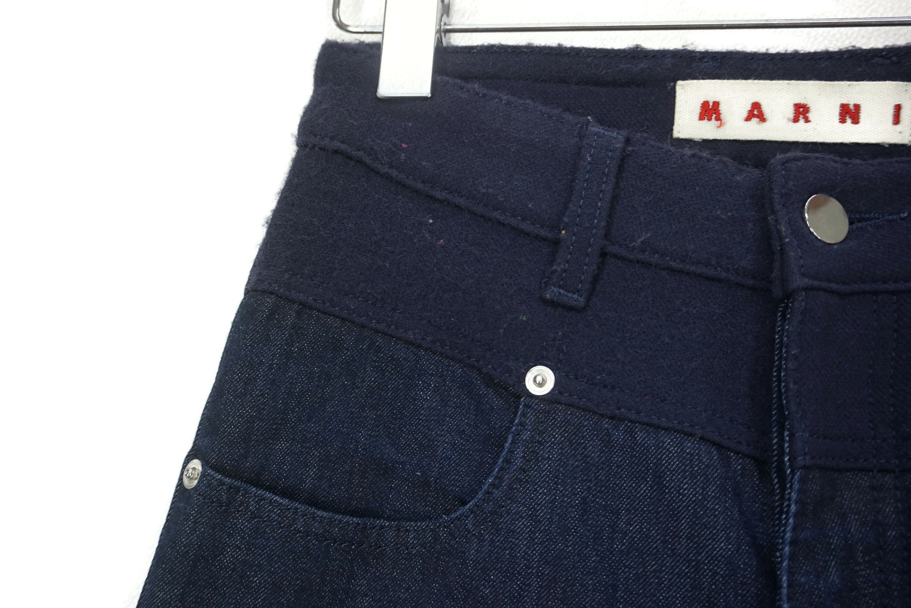 Marni Cropped Jeans Size 24 fit W25xL27 Wool-Blend Slim Ankle Fit Size 24" / US 00 / IT 34 - 4 Thumbnail
