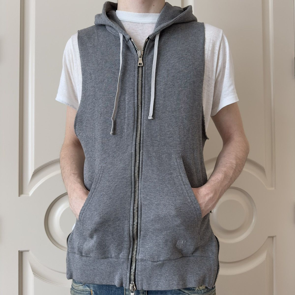 Balmain Balmain F/W 2011 Decarnin Sleeveless Hoodie Size US XS / EU 42 / 0 - 2 Thumbnail