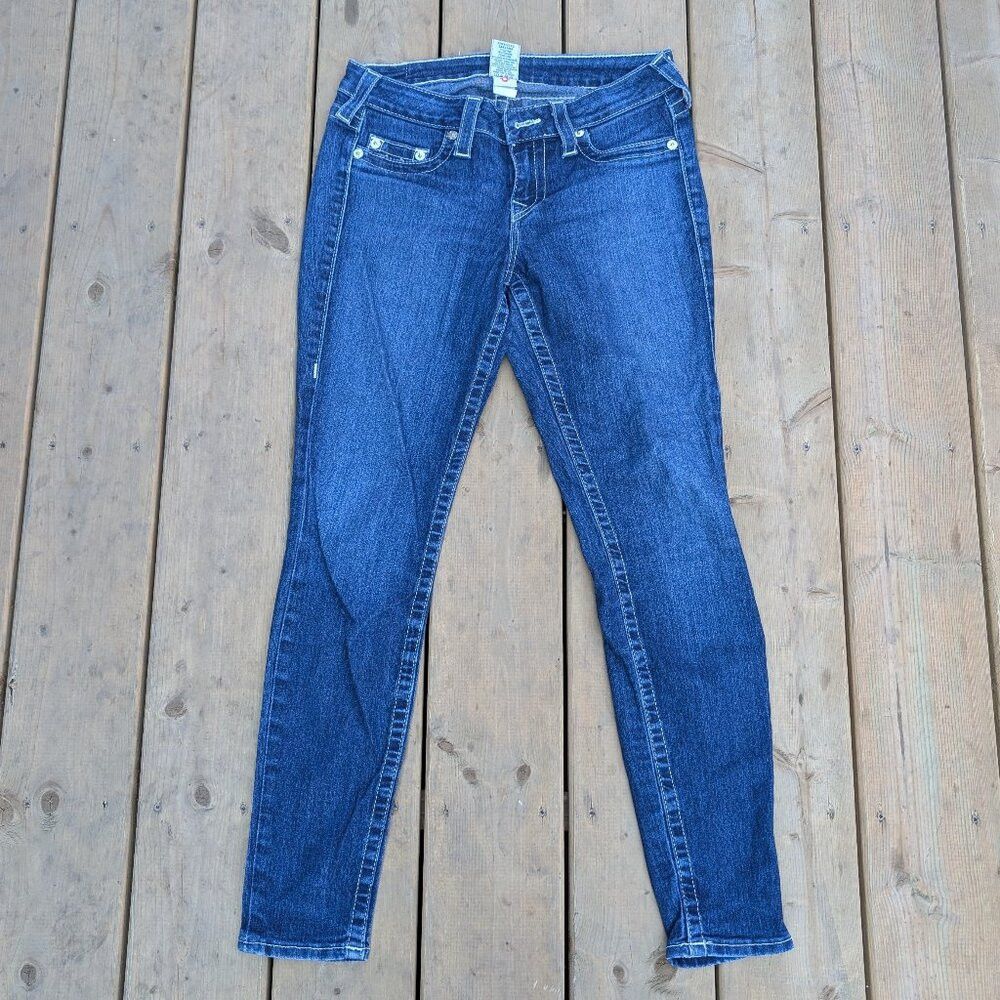 True Religion True Religion Jeans Women 29 Blue Denim Medium Wash Skinny Size 29" - 1 Thumbnail
