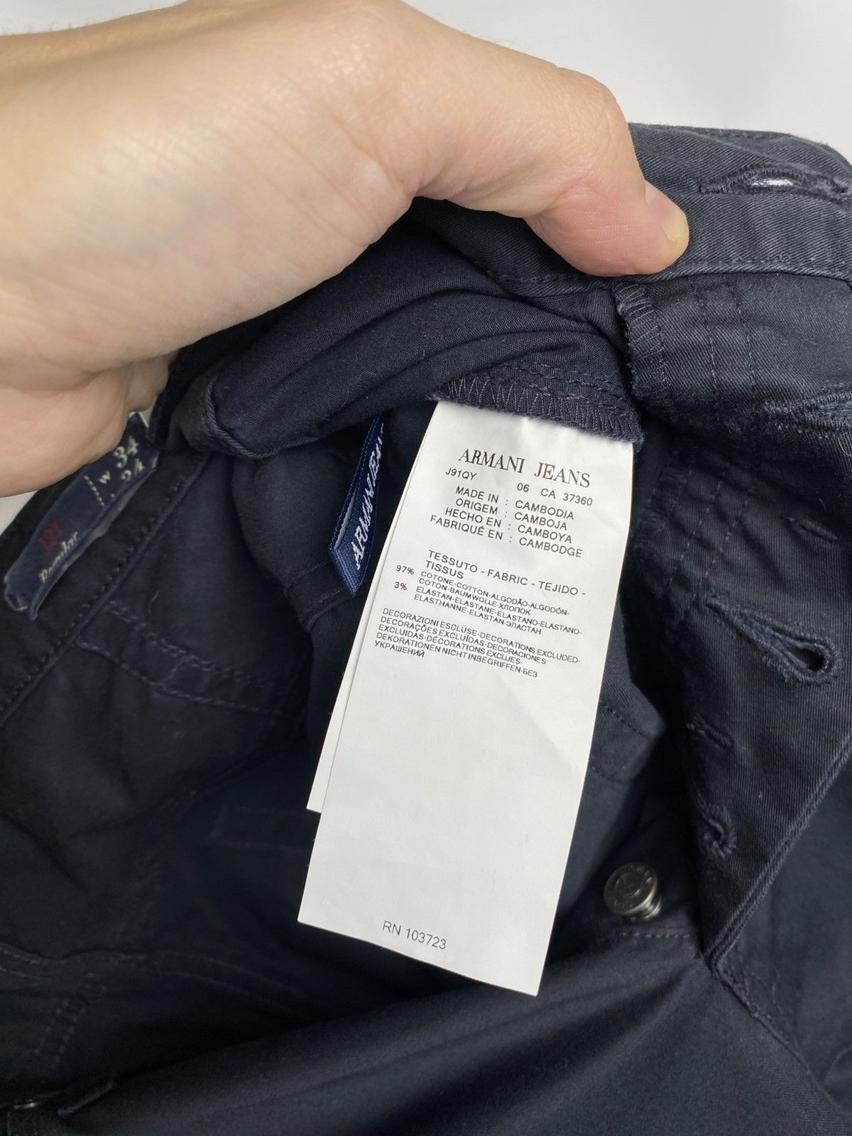 Armani Jeans Chino Pants Cotton Men size 34 x 34