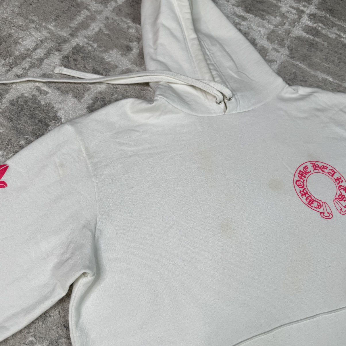 Chrome Hearts Pink floral horseshoe pullover hoodie Size US S / EU 44-46 / 1 - 13 Thumbnail