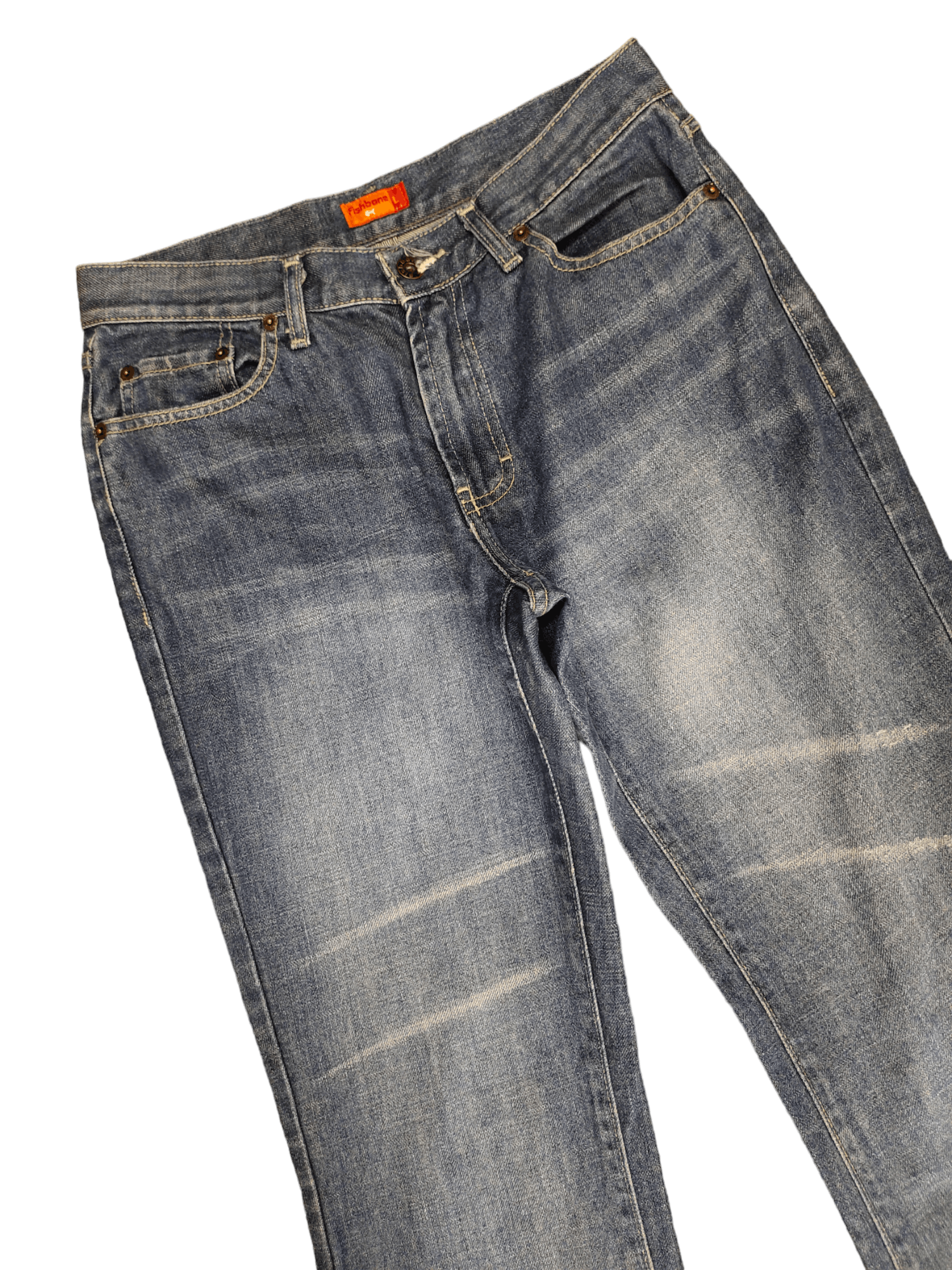 If Six Was Nine Flare Jeans Fishbone Faded Boot Cut Bell Bottom Size US 28 / EU 44 - 5 Thumbnail