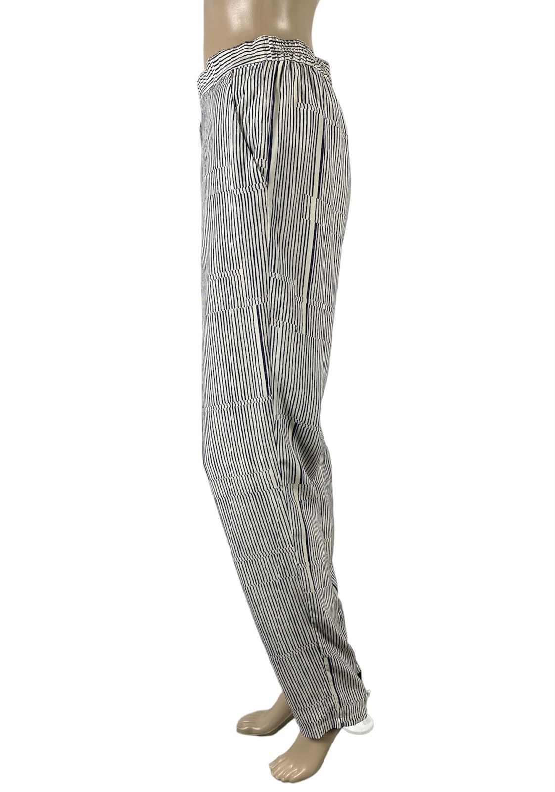 Other Sharin Foo for Noa Noa Silk Trousers Striped Pattern size 40 Size 27" / US 4 / IT 40 - 4 Thumbnail