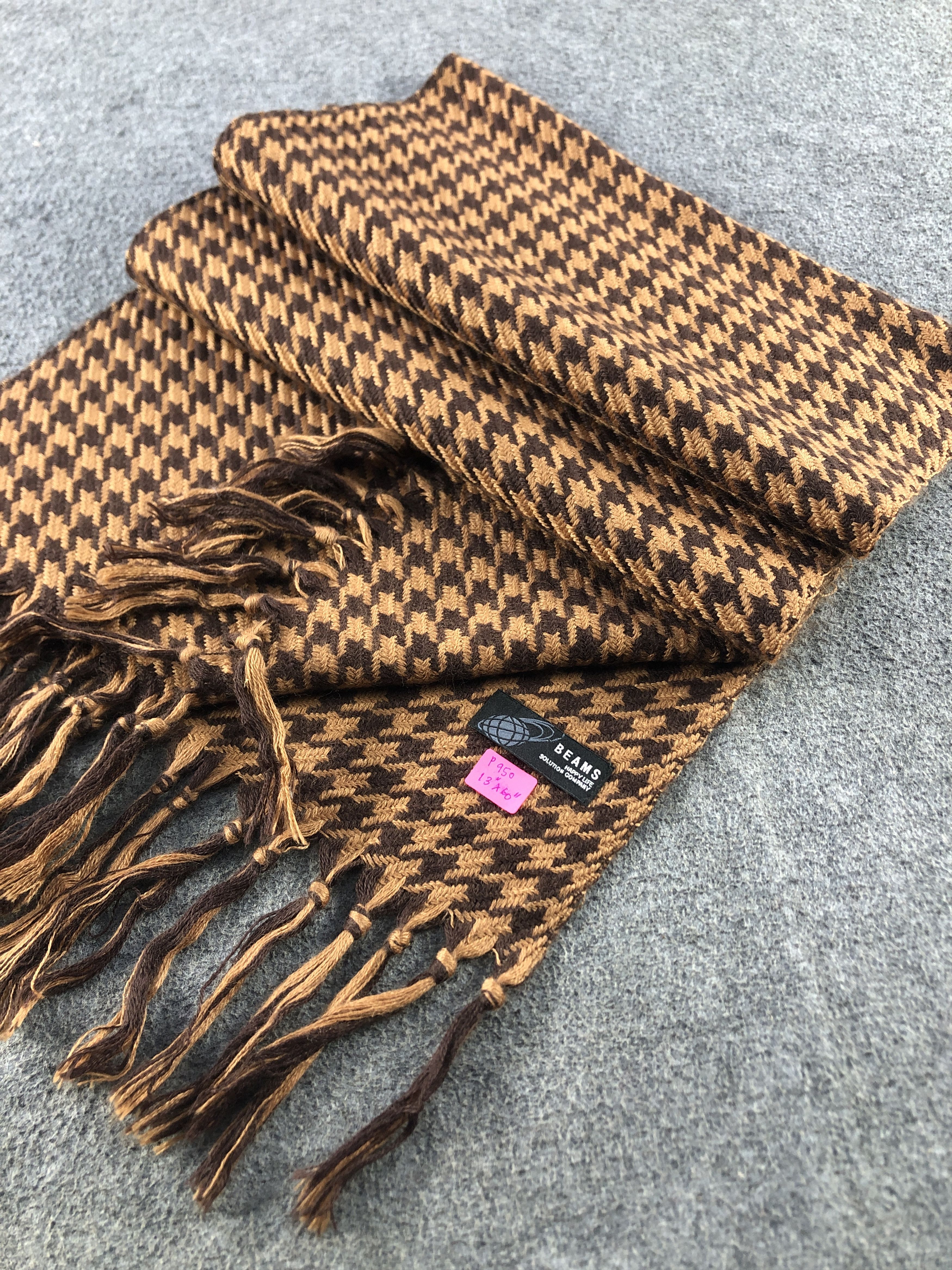 Beams Plus Beams Houndstooth Scarf / Muffler / Neckwear P950 Size ONE SIZE - 3 Thumbnail
