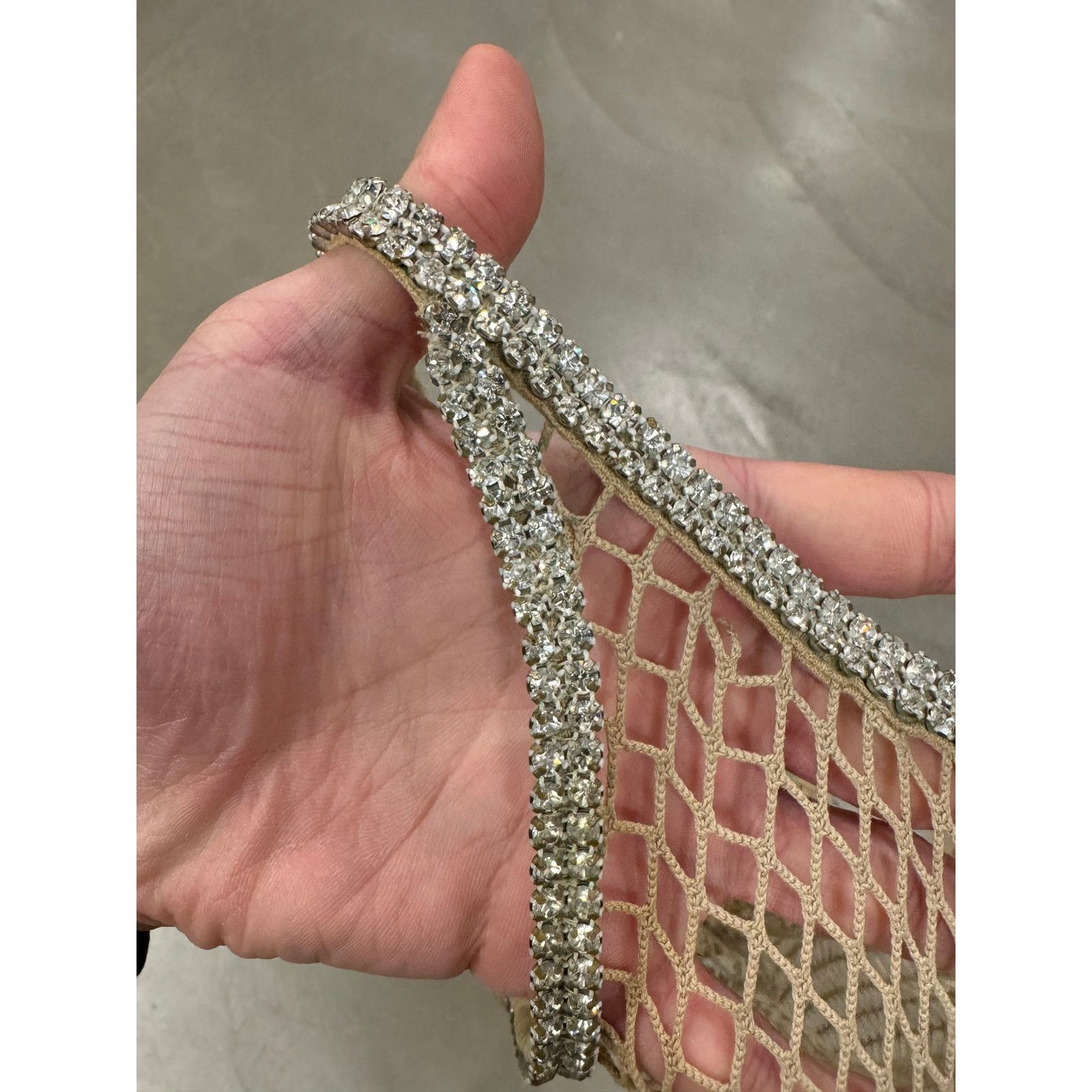 Dolce & Gabbana S/S 2002 Dolce & Gabbana J-Lo fishnet Swarovski top Size S / US 4 / IT 40 - 7 Thumbnail