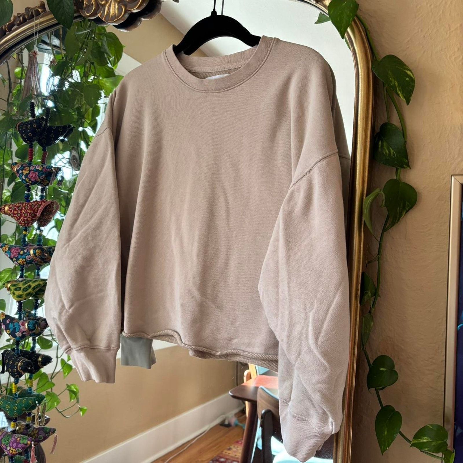 Oak + Fort Oak + Fort Beige Sweatshirt XS Cotton Minimalist Athleisure Size XS / US 0-2 / IT 36-38 - 2 Thumbnail