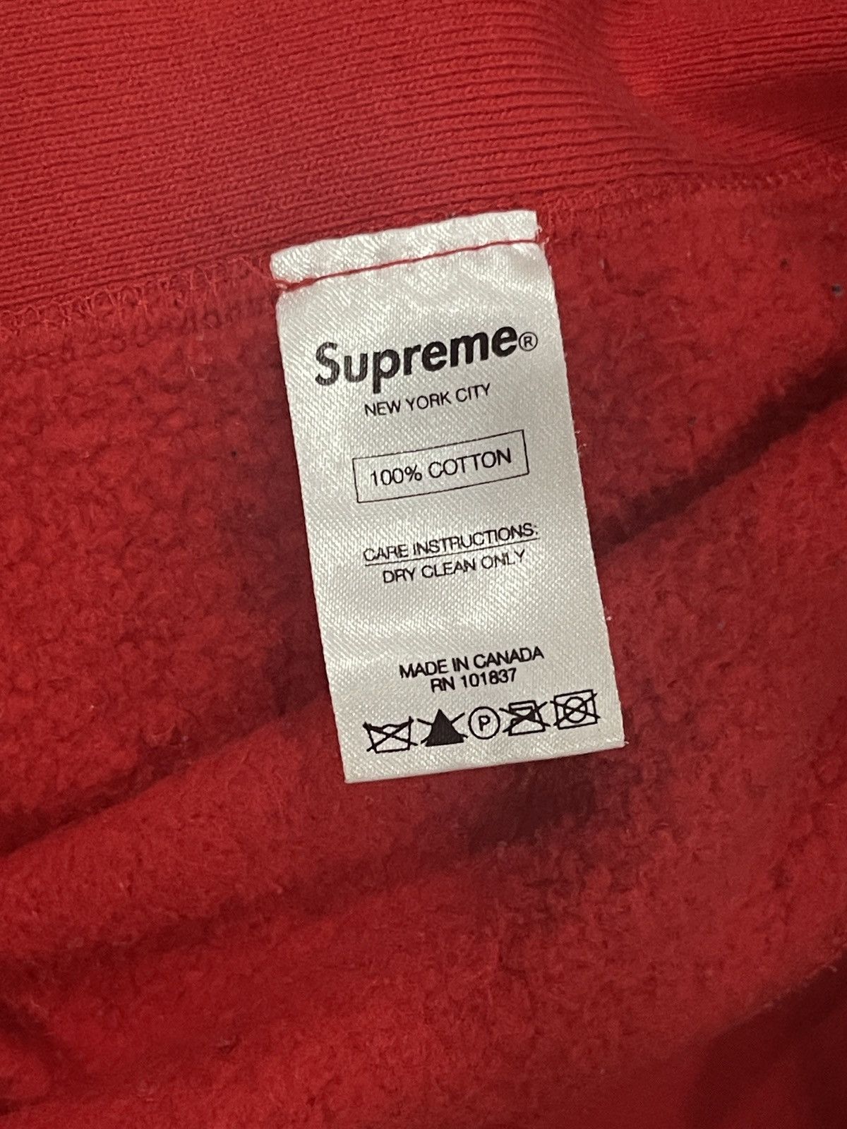 Supreme Studded Leather Script Hooded Sweatshirt XL Size US XL / EU 56 / 4 - 6 Thumbnail