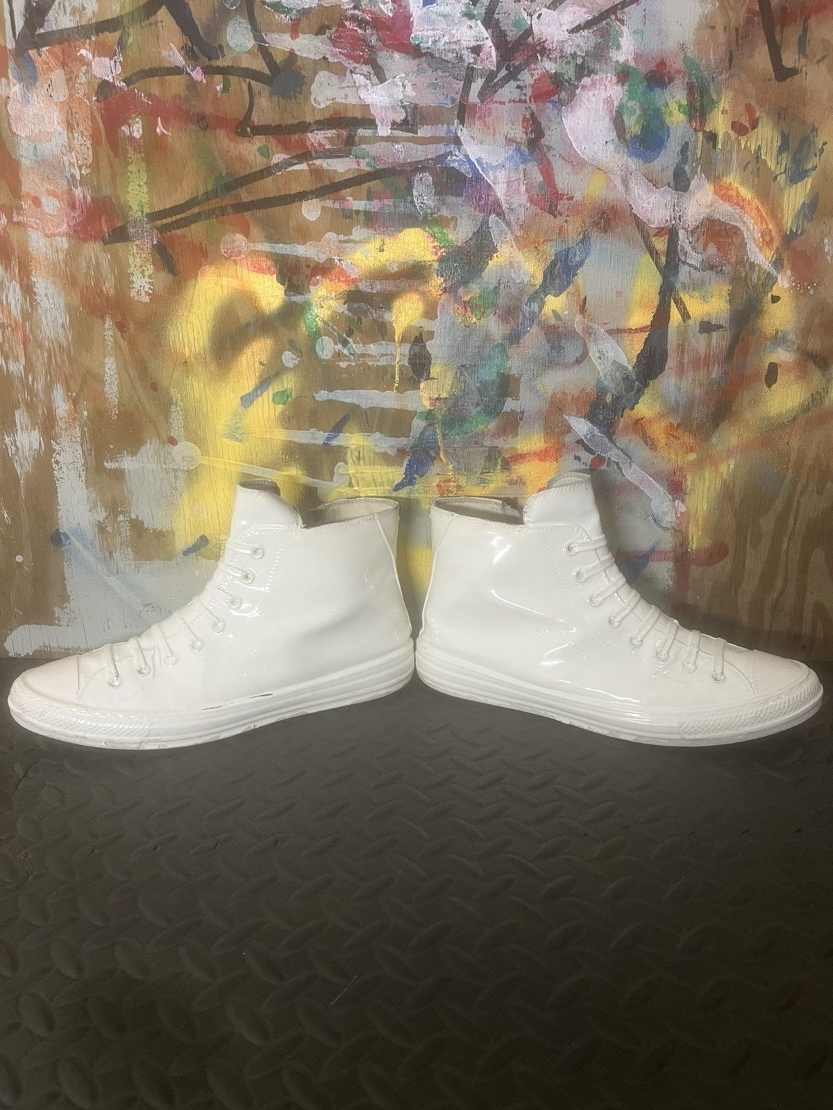 Maison Margiela Maison Margiela Stereotype White Rubberized Sneaker Size US 11.5 / EU 44-45 - 4 Thumbnail