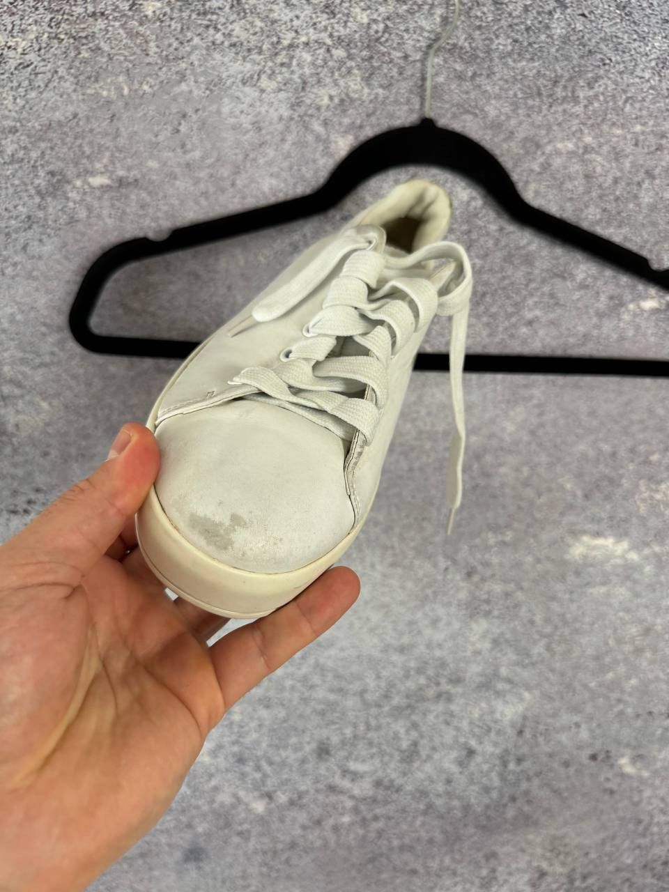 Prada × Vintage Prada Leather Lace-Up Sneakers White Women's 38 Size Size US 8 / IT 38 - 19 Thumbnail