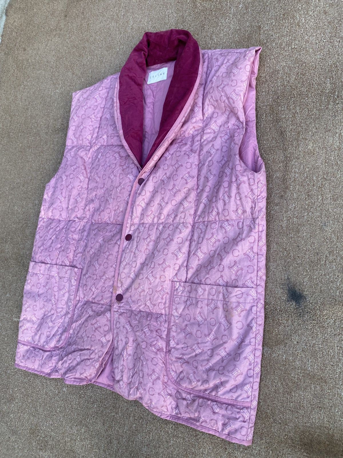 Celine × Hedi Slimane Vintage Celine monogram vest jacket Size US L / EU 52-54 / 3 - 5 Thumbnail