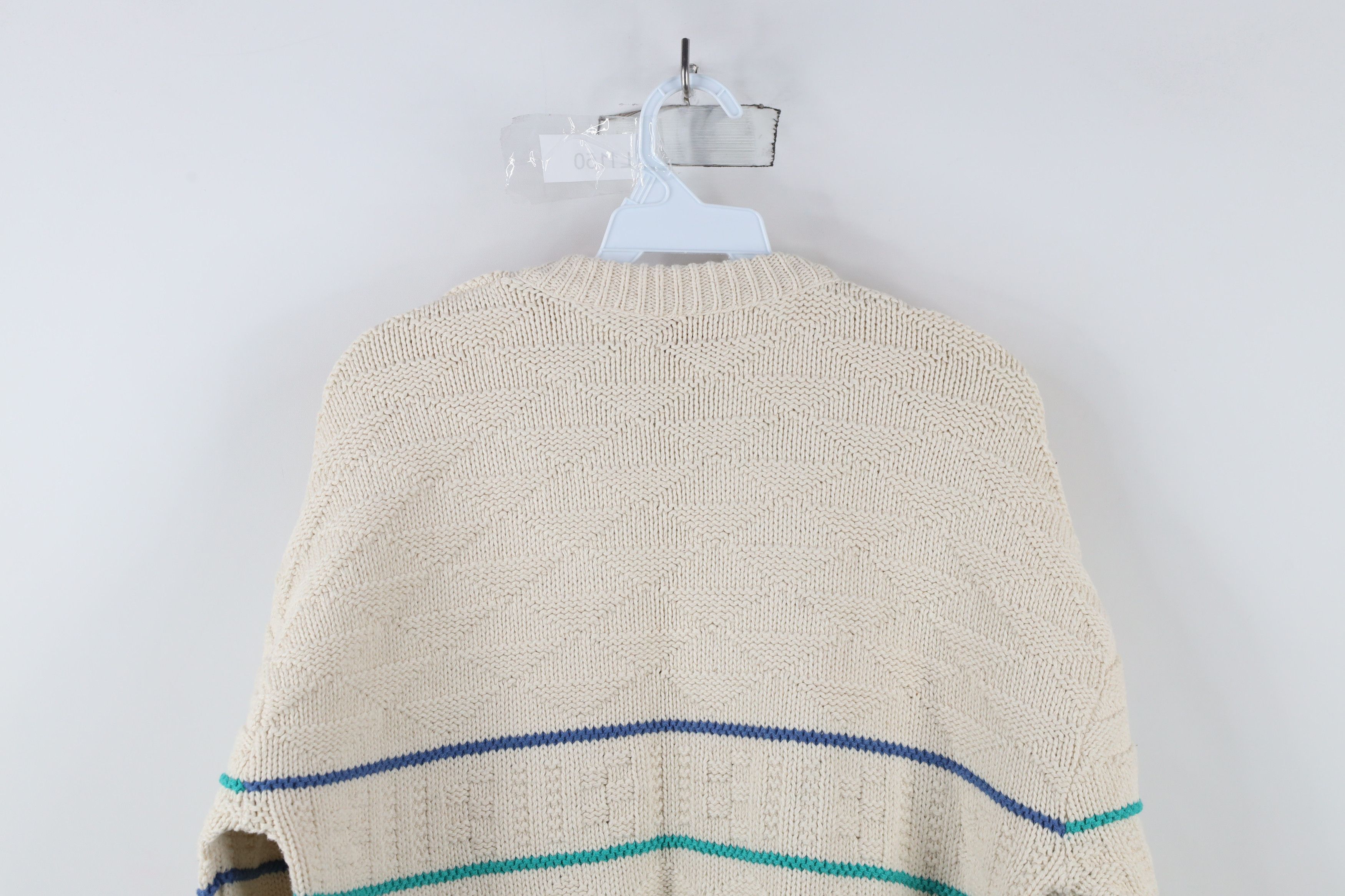 Vintage Vintage 90s Streetwear Chunky Geometric Knit Sweater USA Size US M / EU 48-50 / 2 - 8 Thumbnail