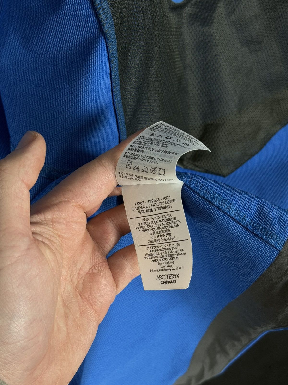 Arc'teryx ARCTERYX Gamma LT Hoody Nylon Blue Softshell Men’s Jacket Size US S / EU 44-46 / 1 - 18 Thumbnail