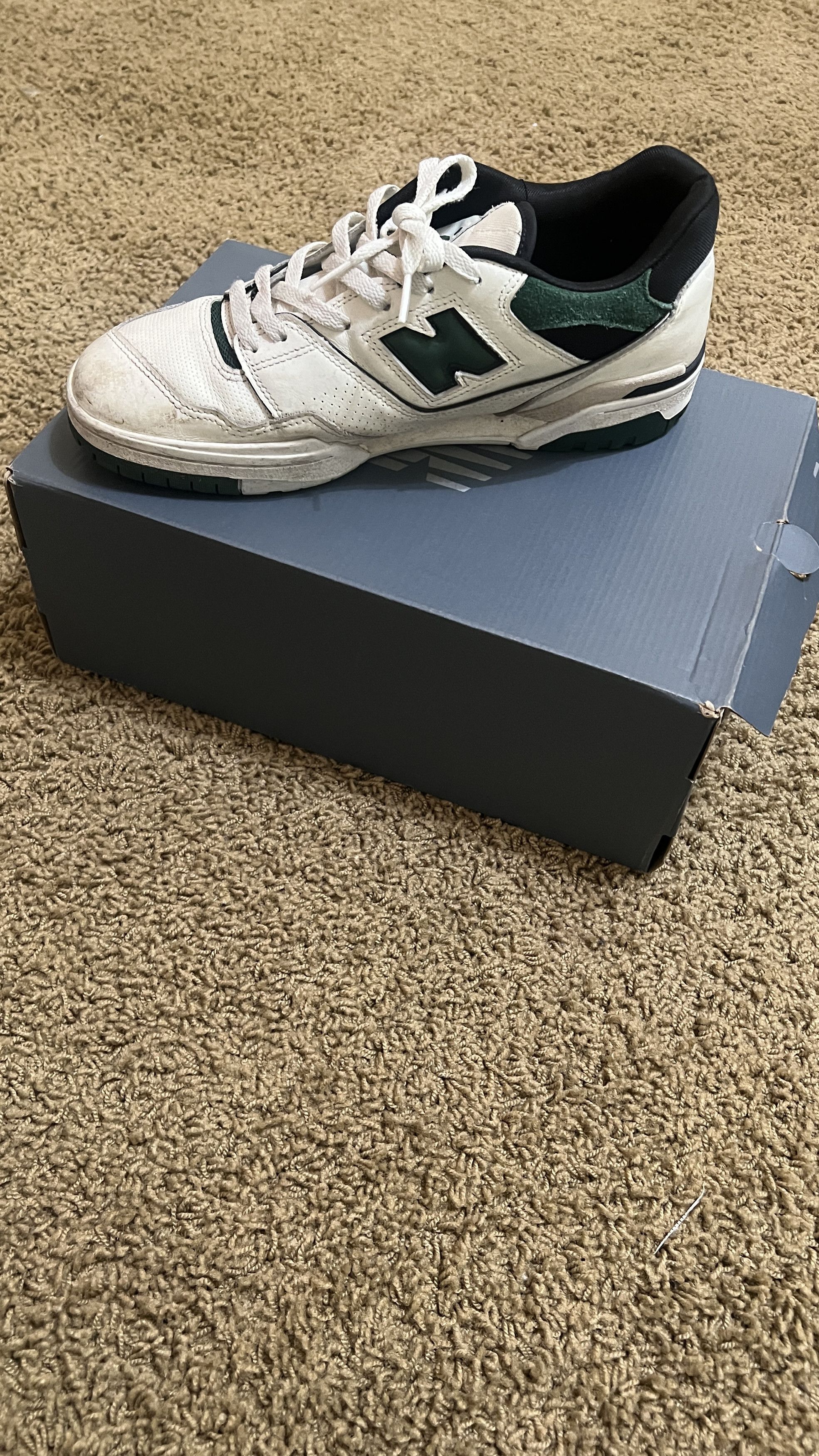 New Balance New Balance 550 White / Green Size US 12 / EU 45 - 2 Thumbnail