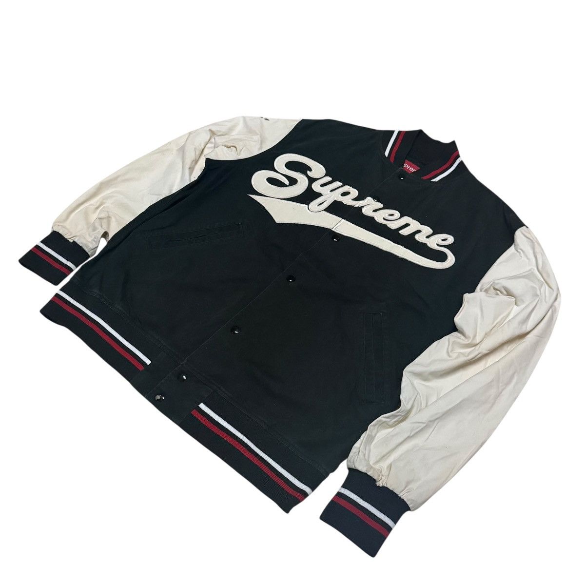 Supreme Supreme Embroidery Big Logo Light Varsity Jacket Size US L / EU 52-54 / 3 - 2 Thumbnail