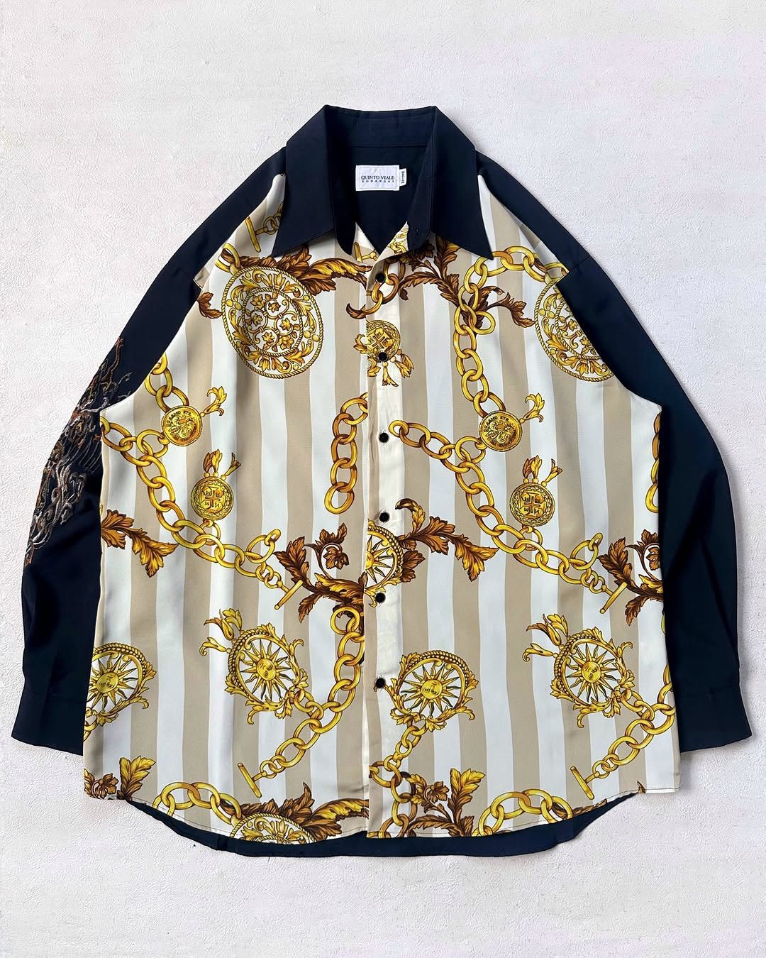 QUINTO VIALE 90’s GOLD BAROQUE SHIRT
