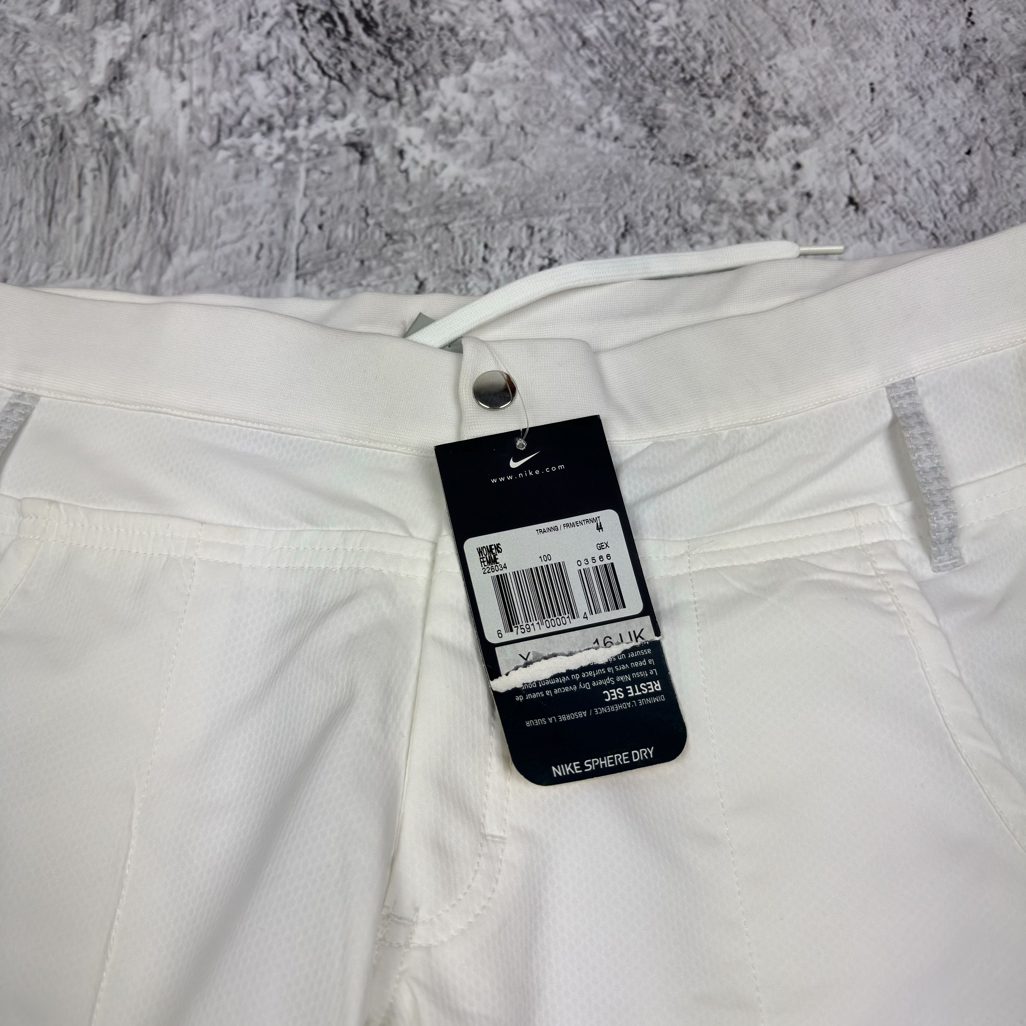 Nike Nike Sphere Dry Women's White Straight Leg Training Pants 14 Size 36" / US 14 / IT 50 - 7 Thumbnail